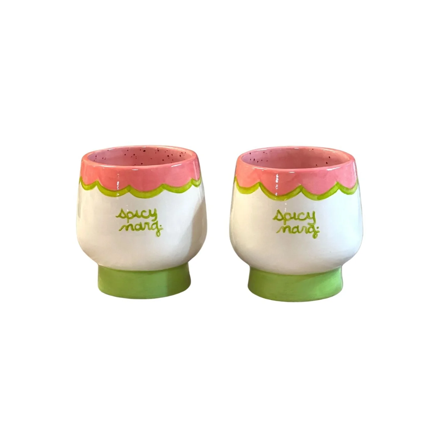 Green Spicy Marg Glasses - Set of 2