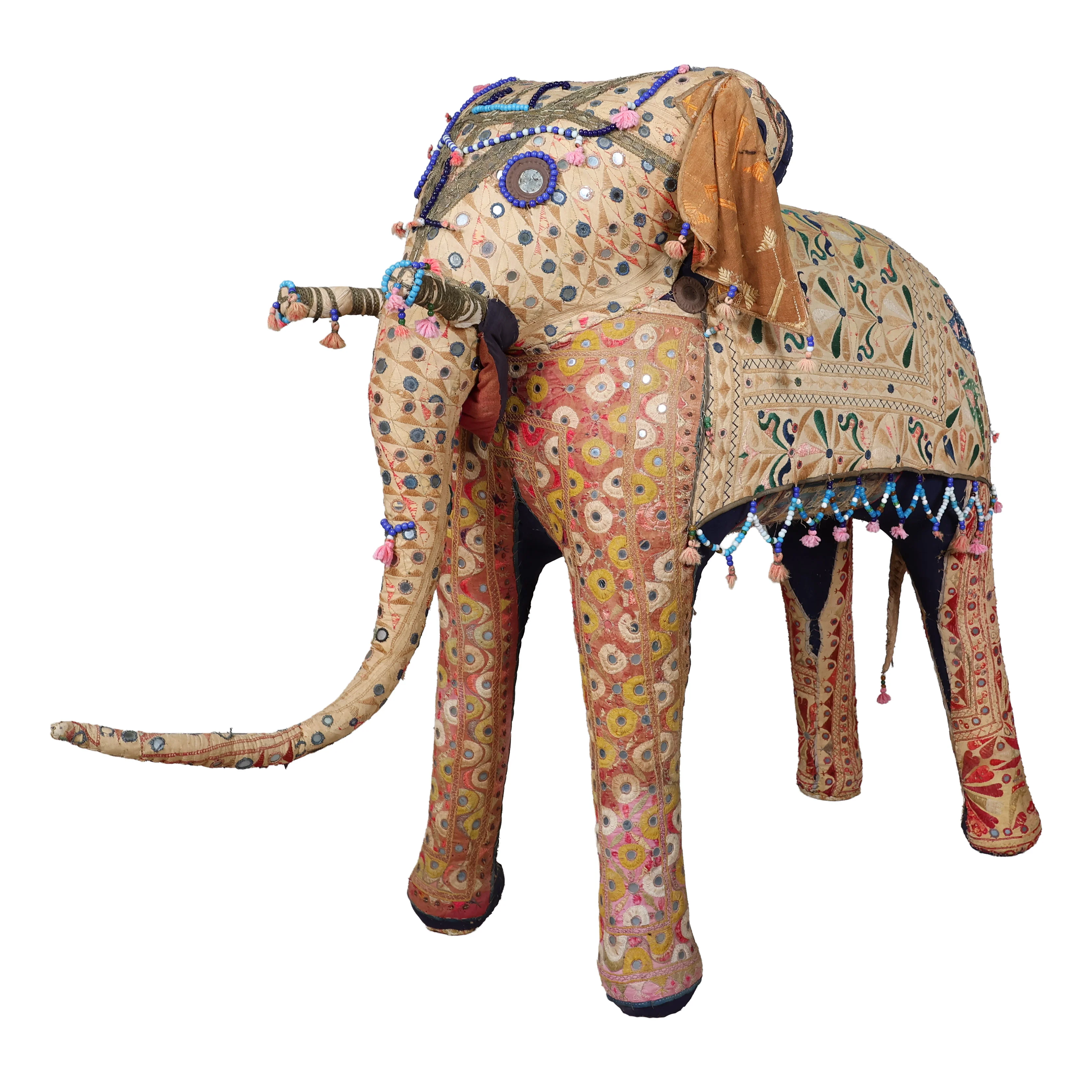 Giant Handcrafted Indian Art Elephant