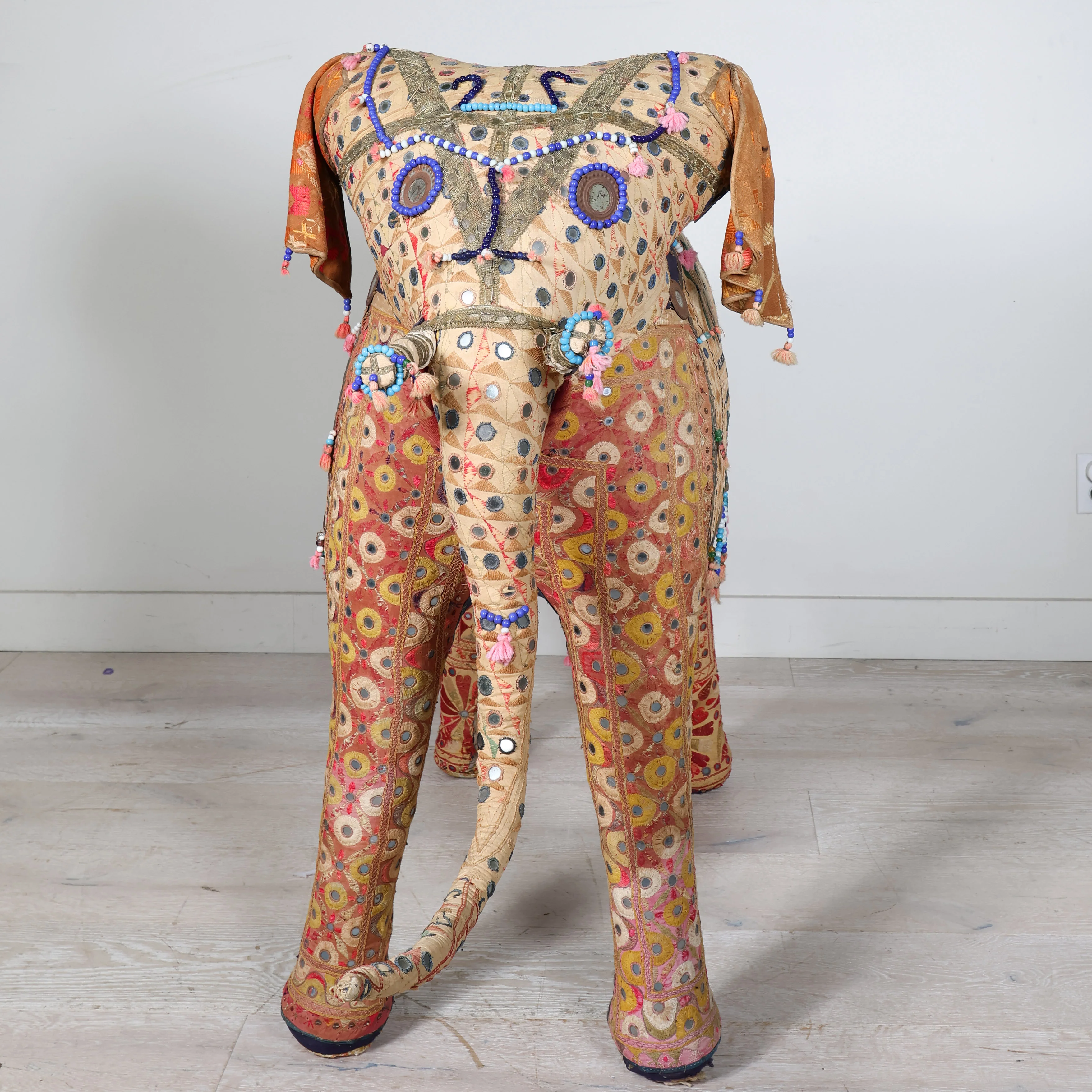 Giant Handcrafted Indian Art Elephant - Image 10