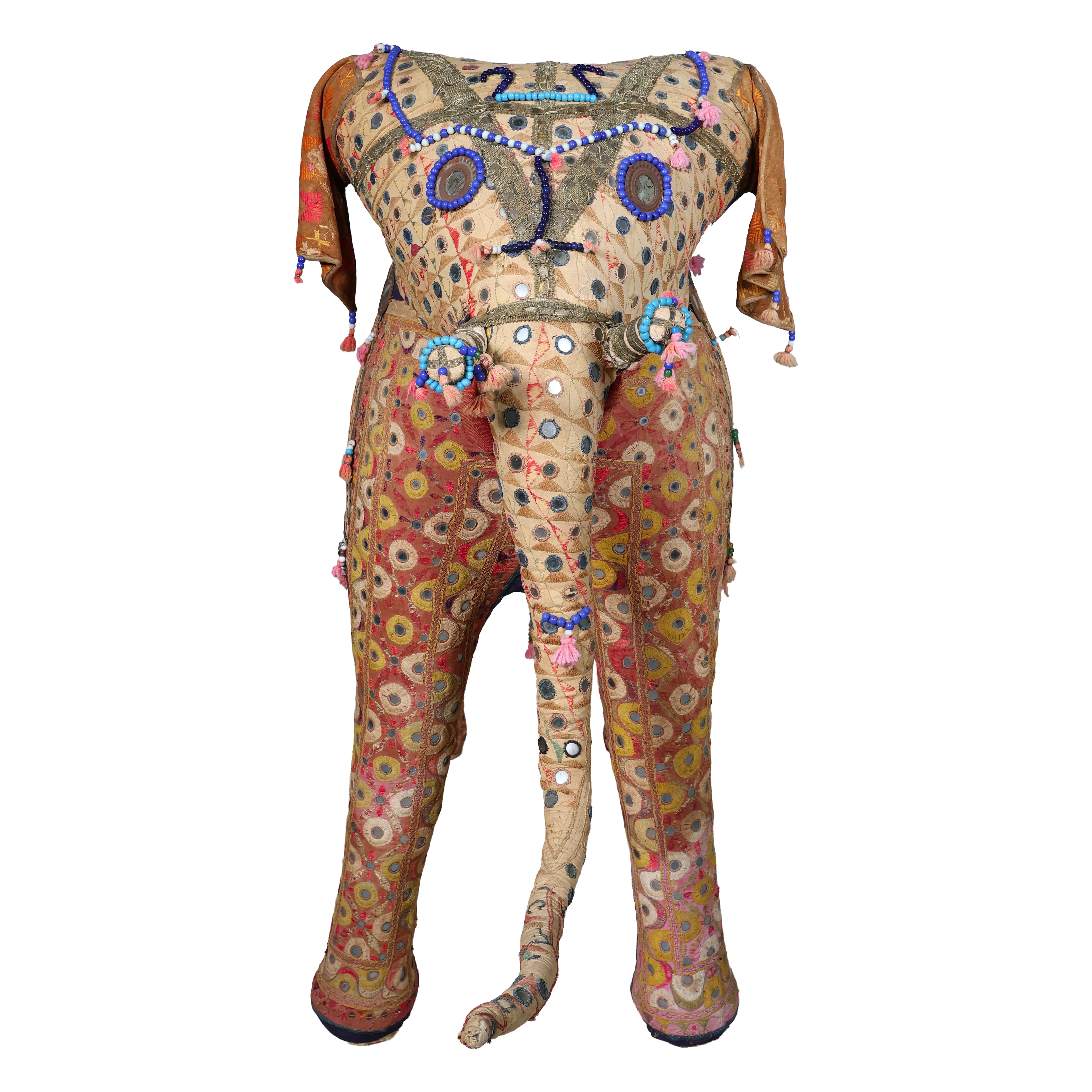 Giant Handcrafted Indian Art Elephant - Image 2