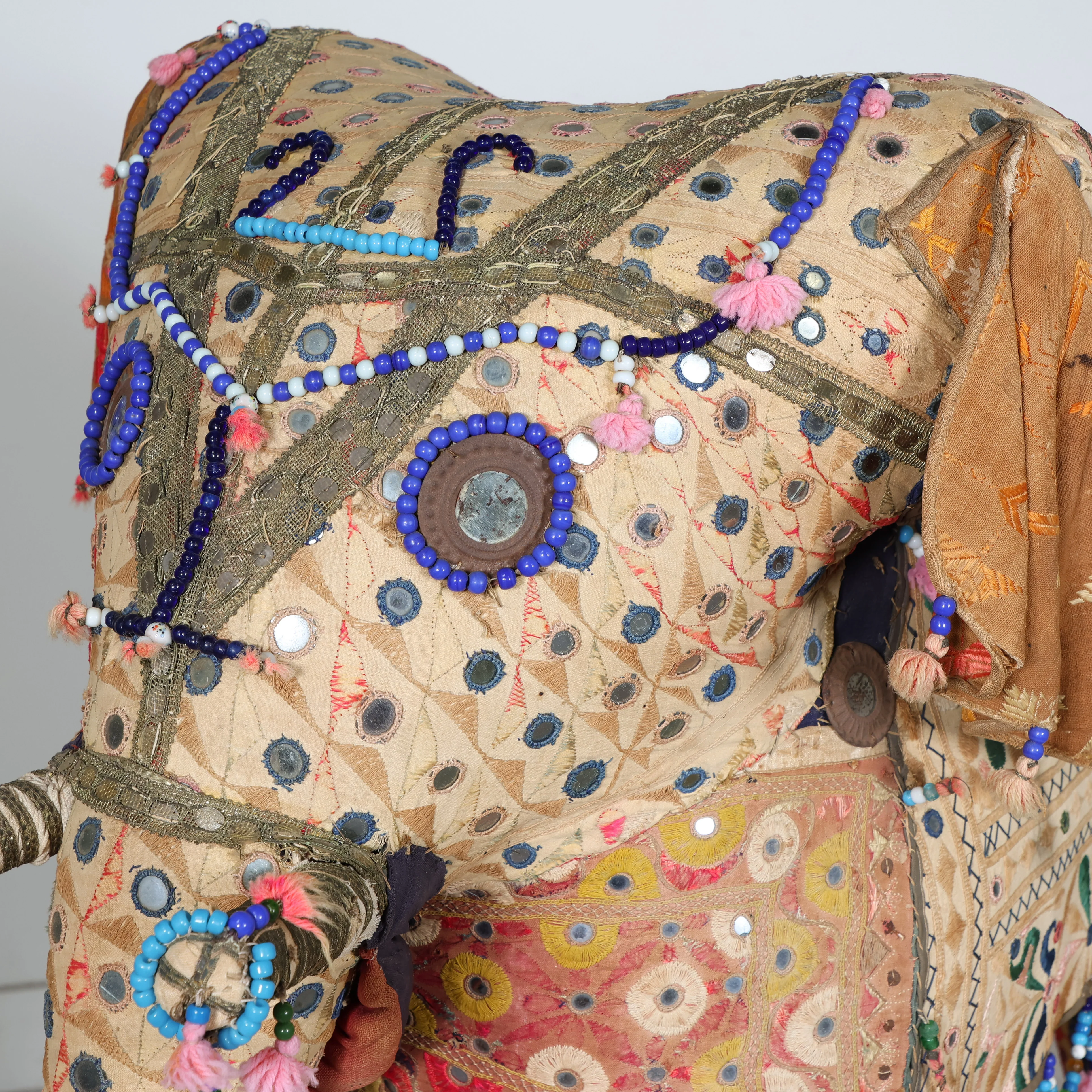Giant Handcrafted Indian Art Elephant - Image 5