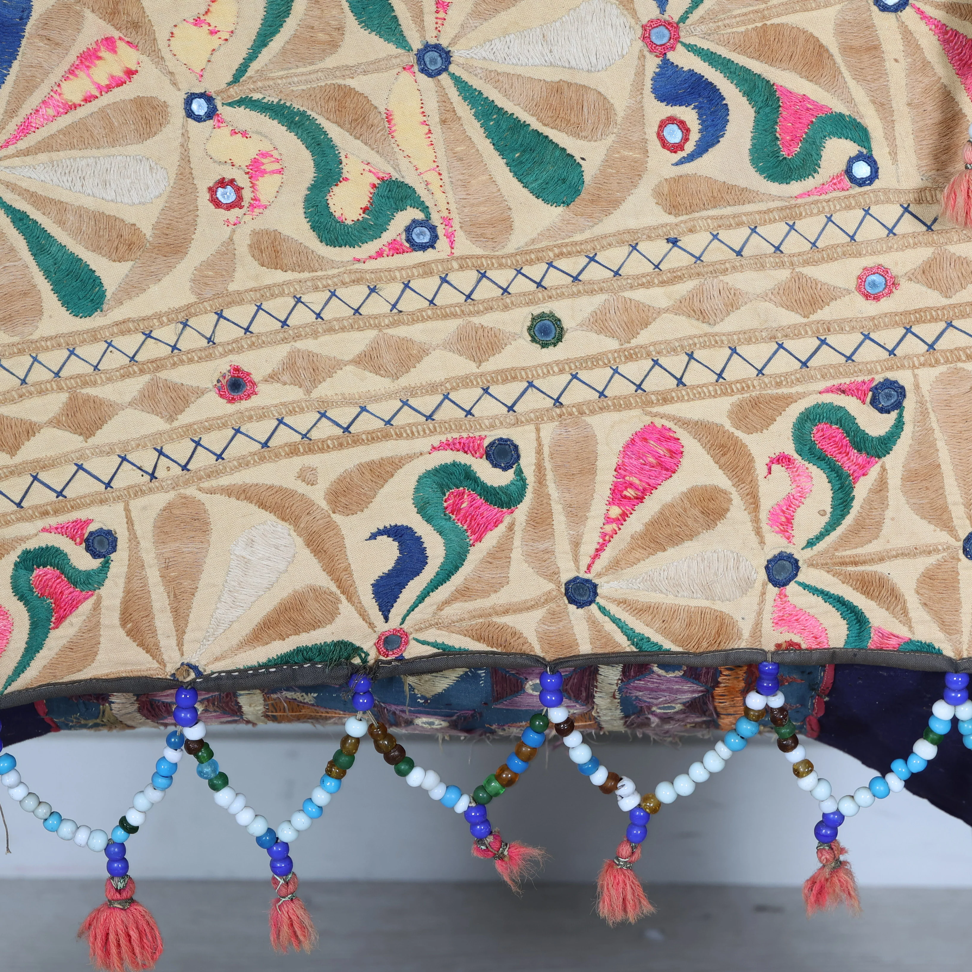 Giant Handcrafted Indian Art Elephant - Image 6