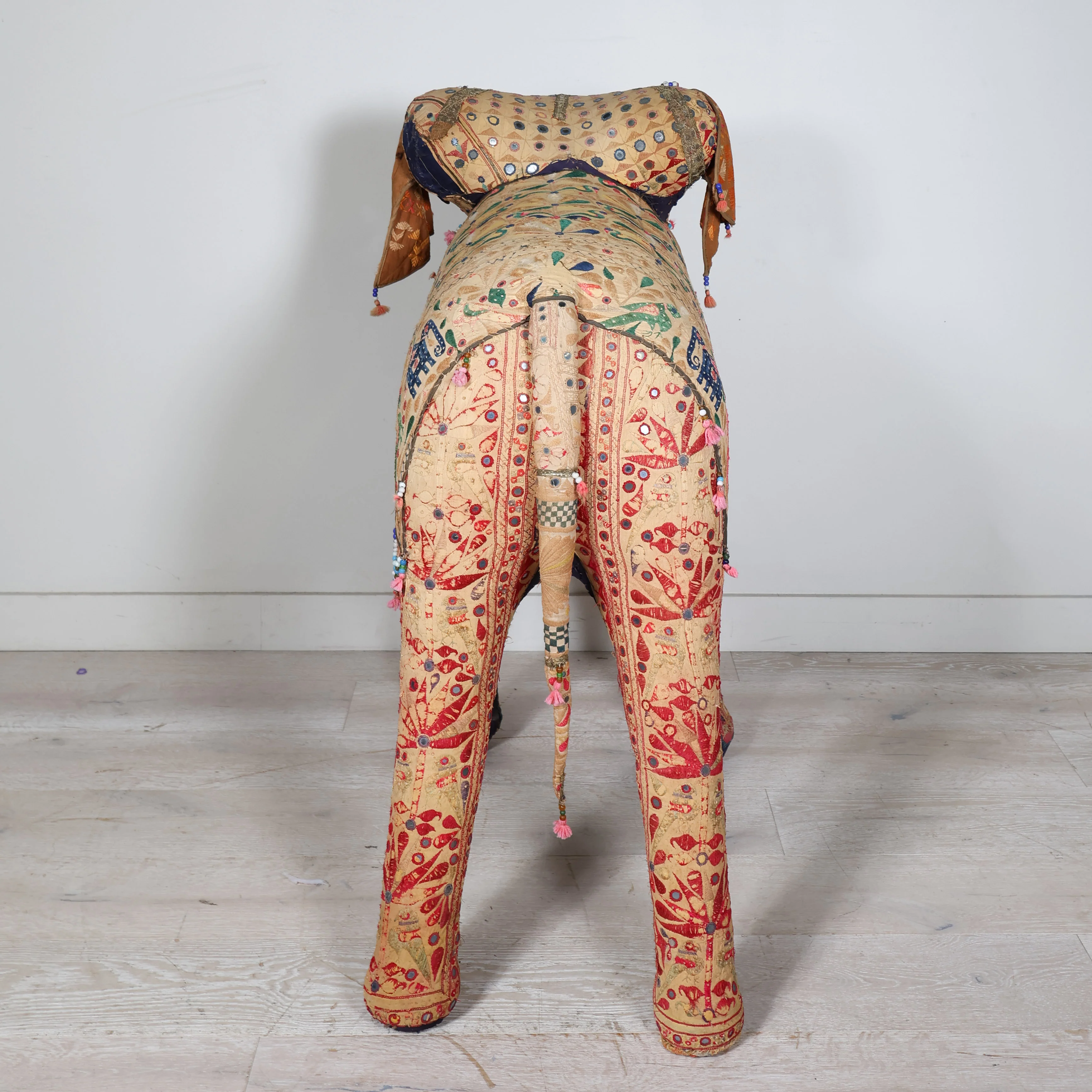 Giant Handcrafted Indian Art Elephant - Image 7
