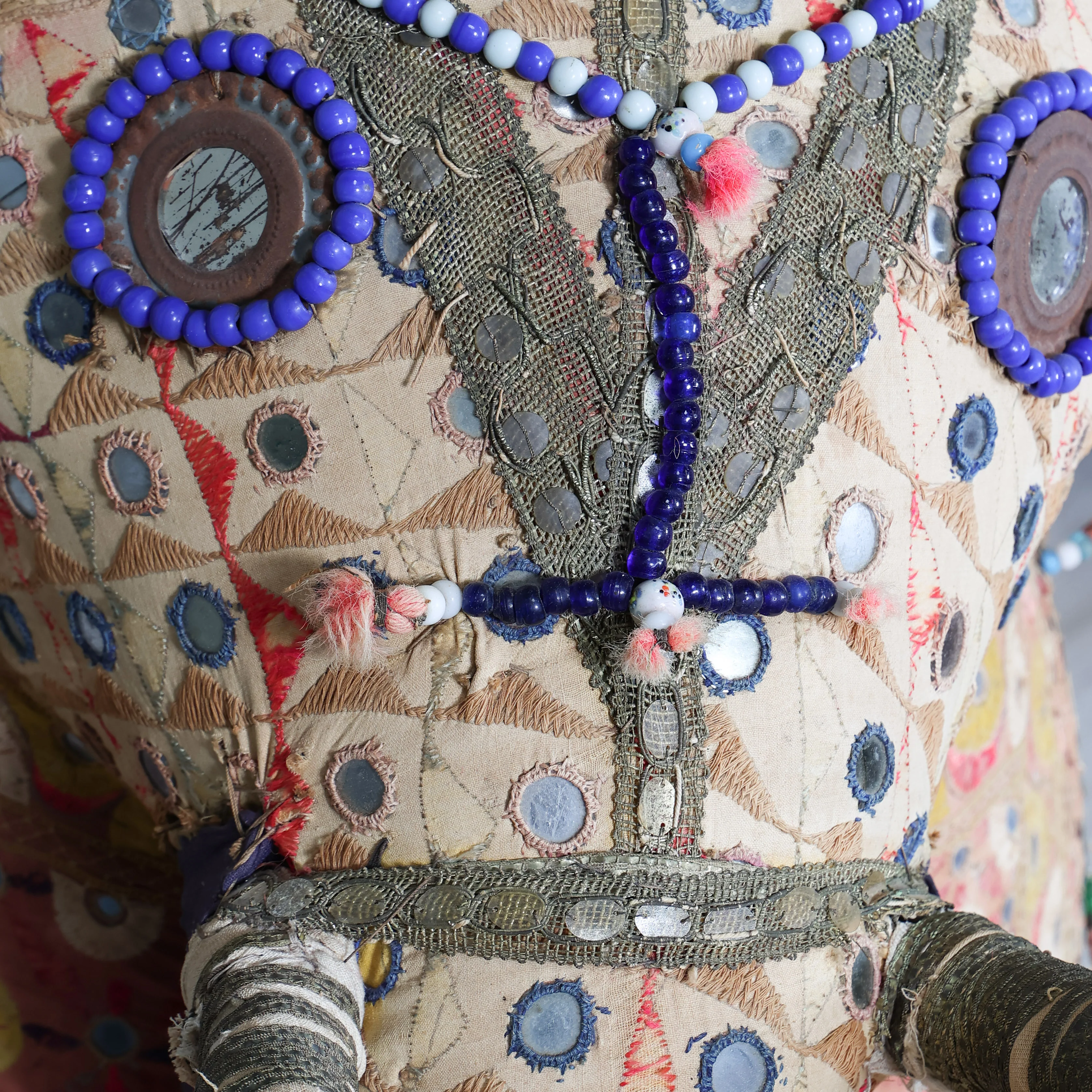 Giant Handcrafted Indian Art Elephant - Image 8