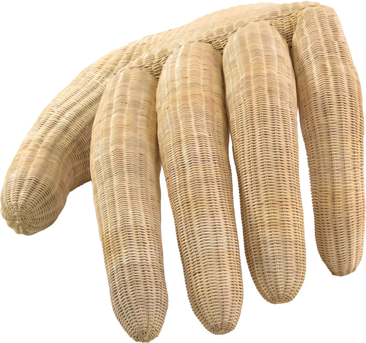 Hands Wall Sculpture in Rattan - Image 6