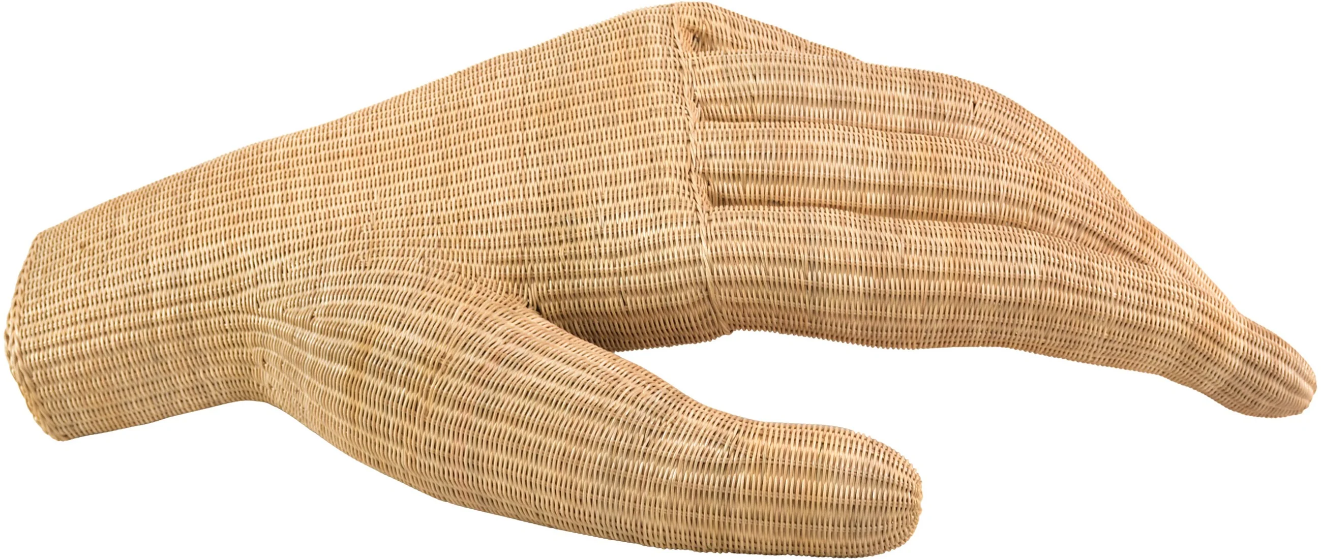 Hands Wall Sculpture in Rattan - Image 8