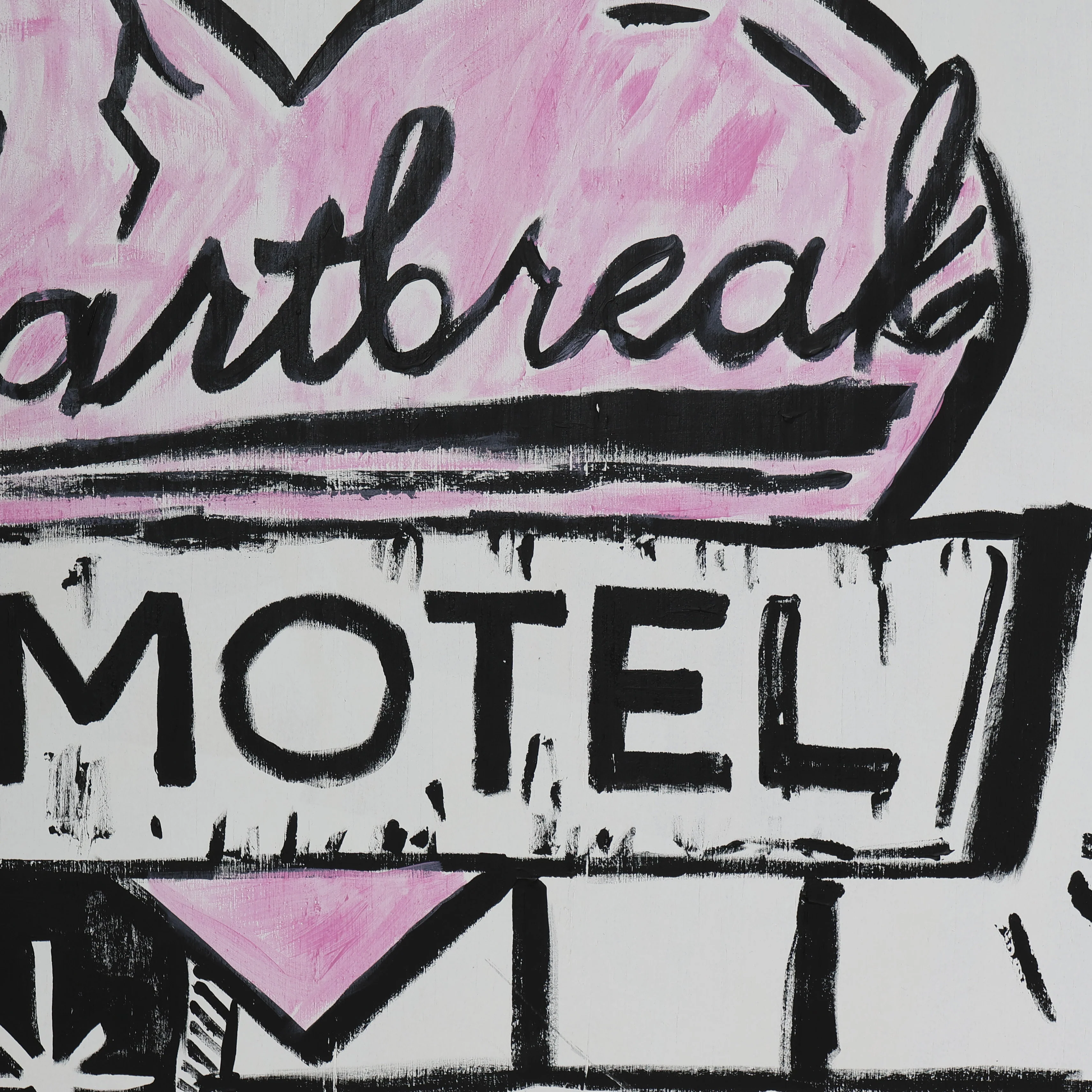 Heartbreak Motel Painting on Wood by Terry Hares - Image 4
