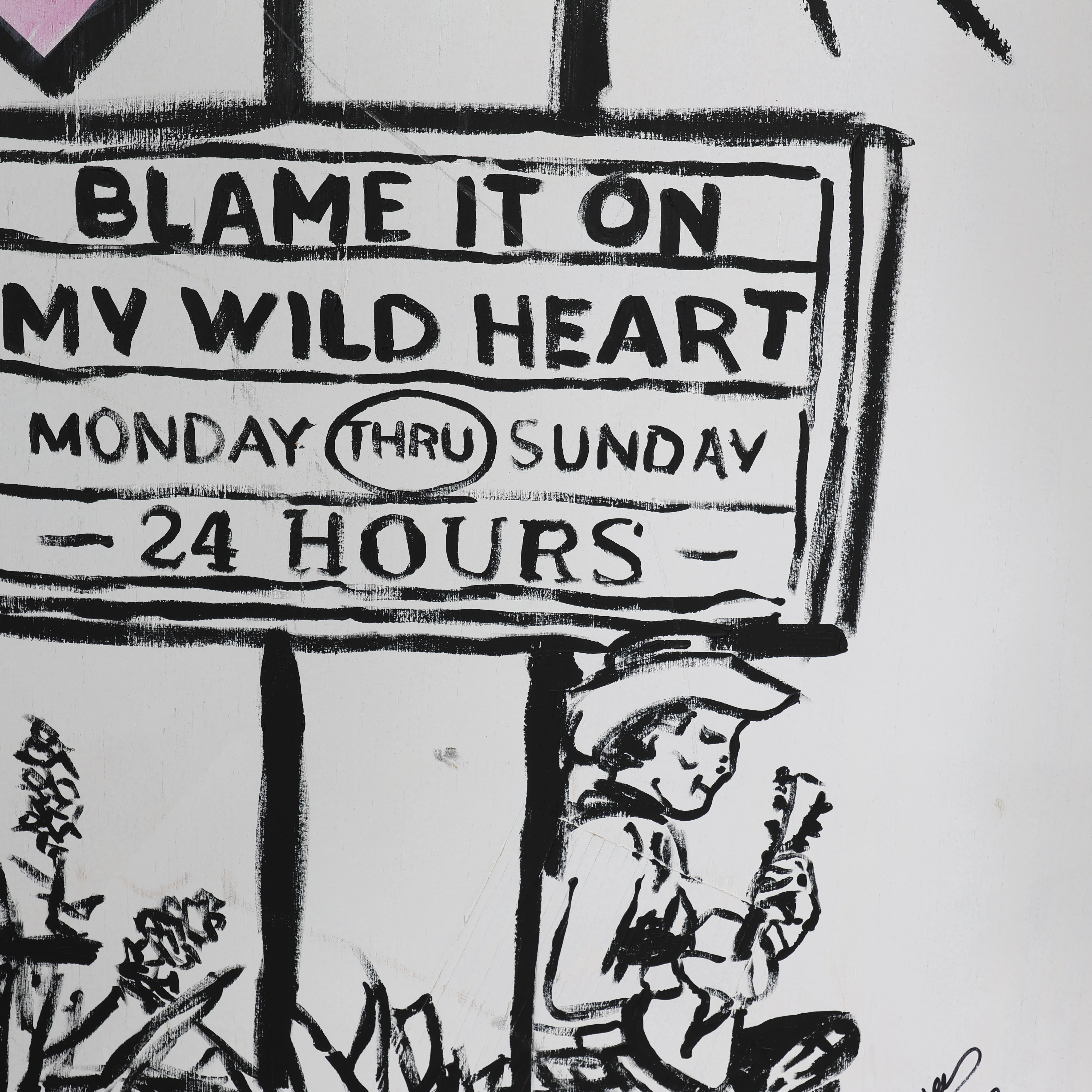 Heartbreak Motel Painting on Wood by Terry Hares - Image 5
