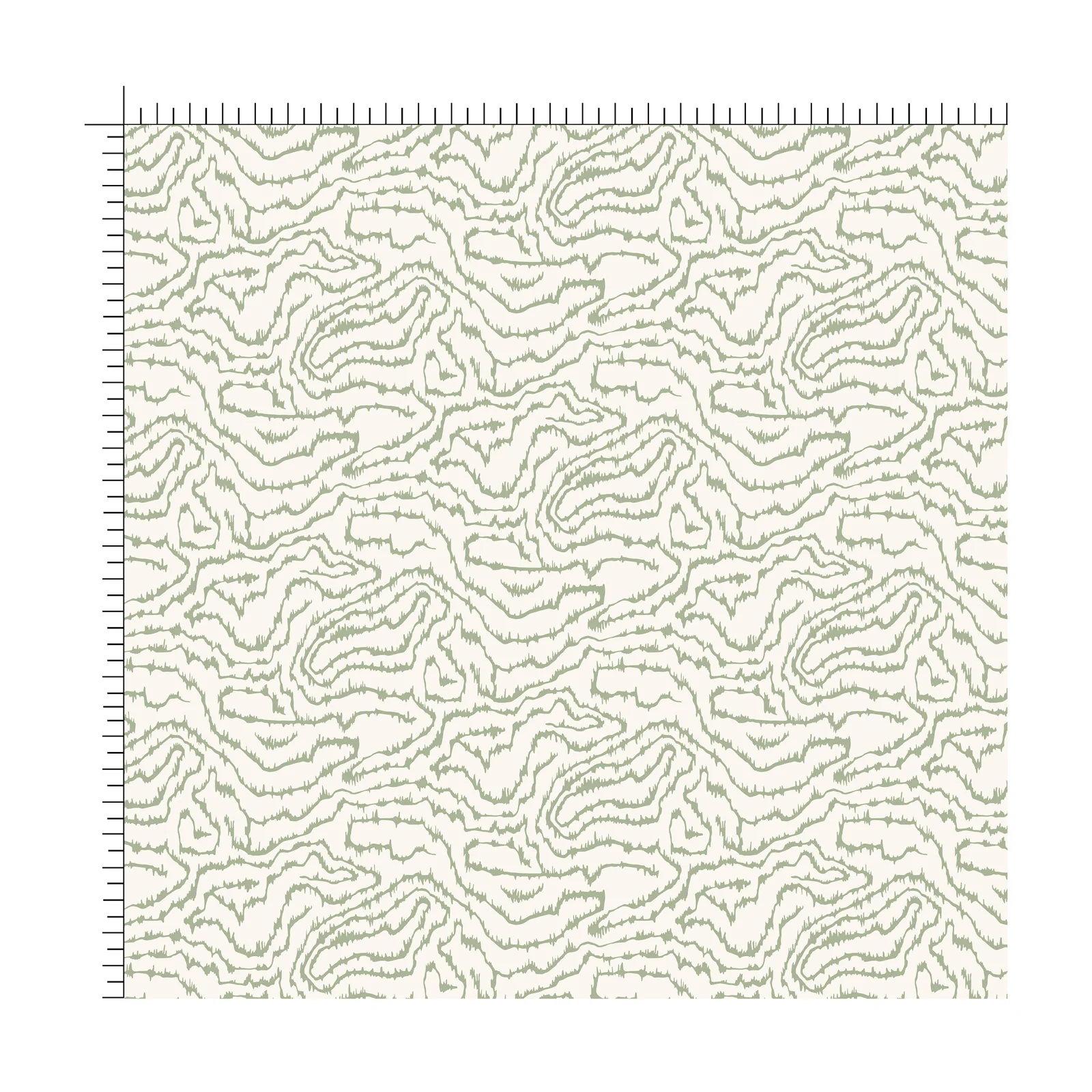 Heatwave Green on Cream Fabric - Image 2