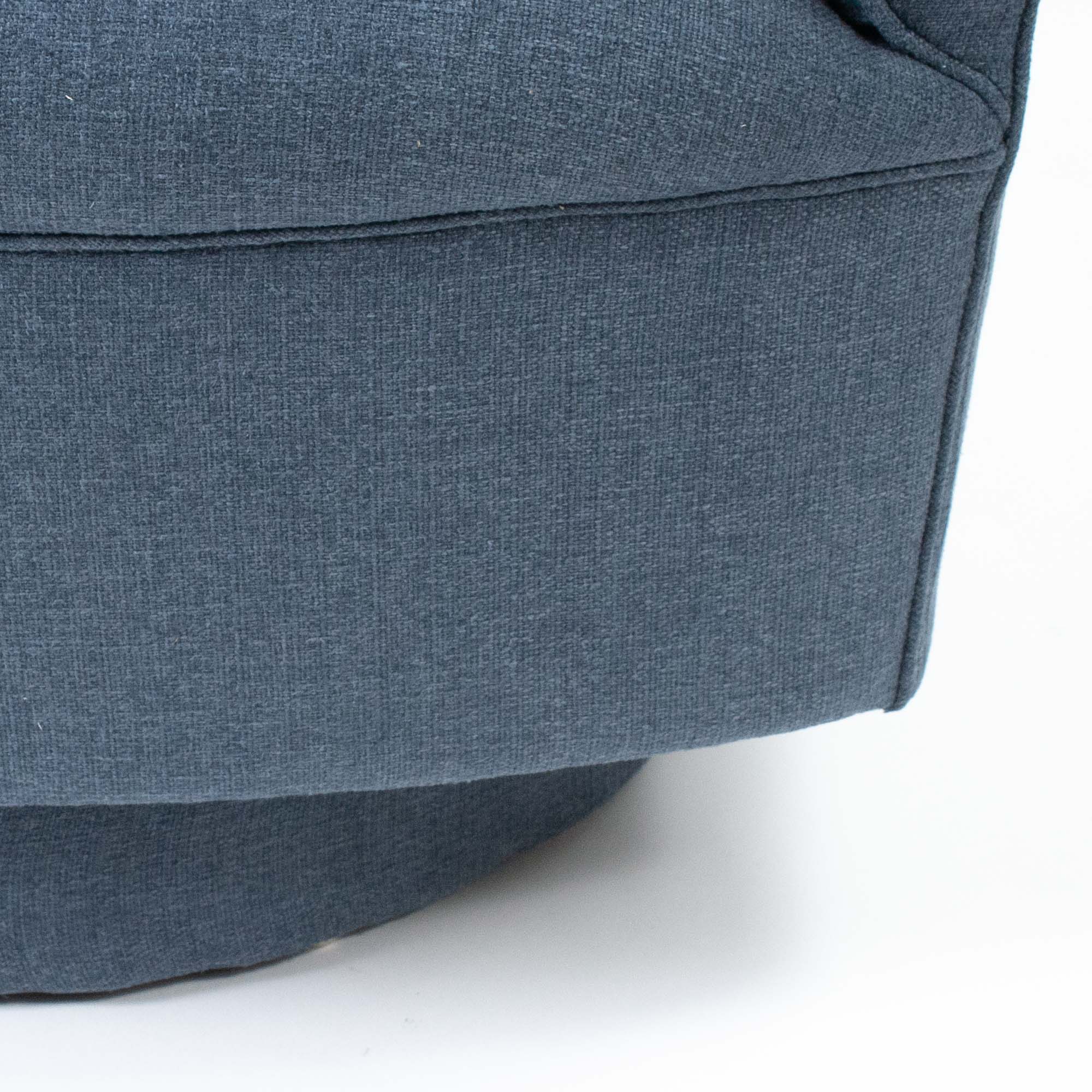 Helene Swivel Chair in Blue Tweed - Image 5