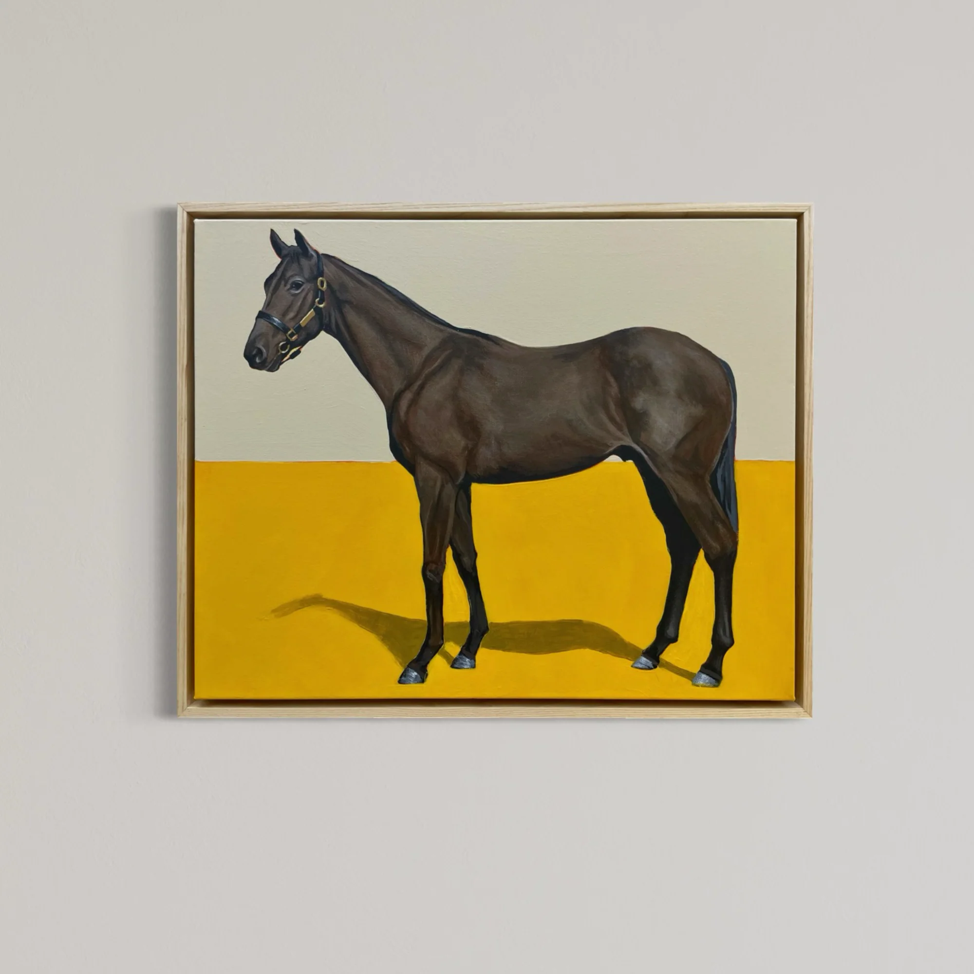 "Horse in Ochre" 16x20 Acrylic on Canvas by Tanner Muse - Image 2