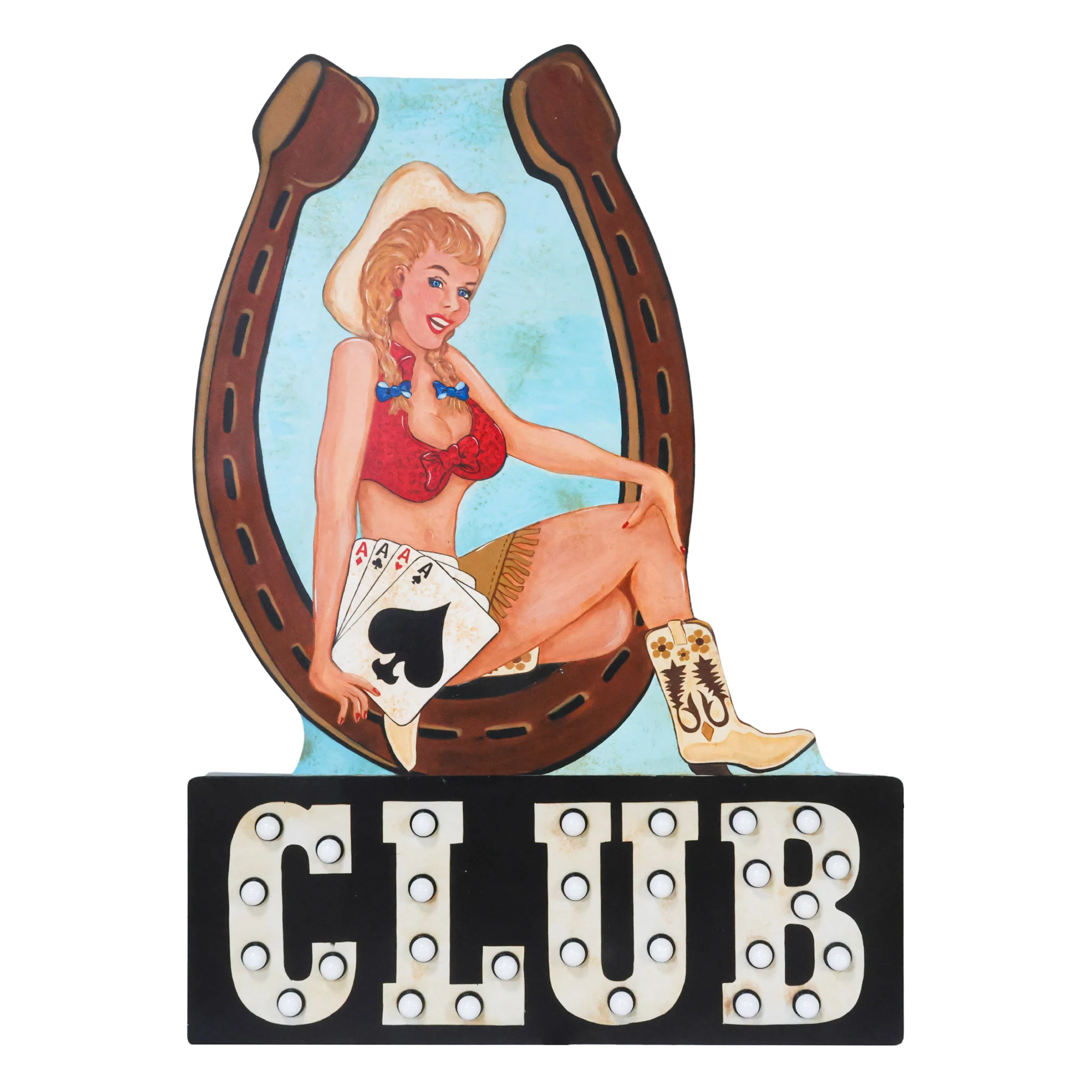 Horseshoe Club Light Up Sign - Image 2