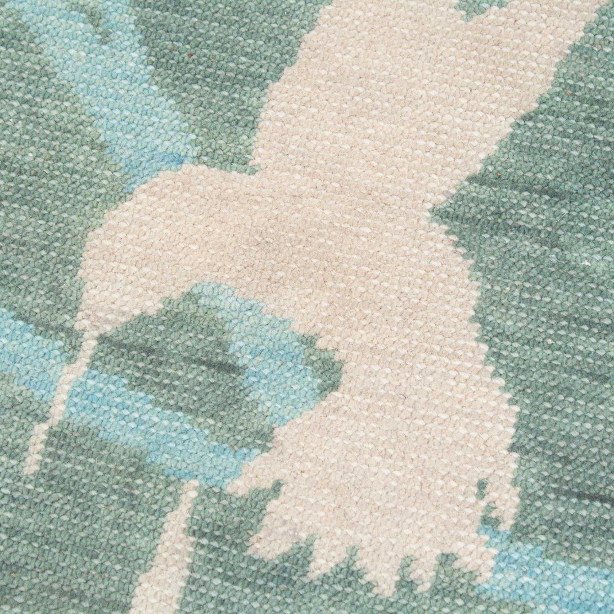 Hummingbird Turkish Knot Runner Rug - Image 3