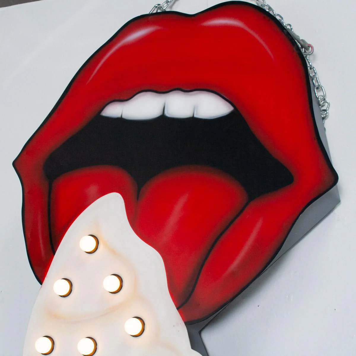 Ice Cream Cone With Mouth Sign - Image 2