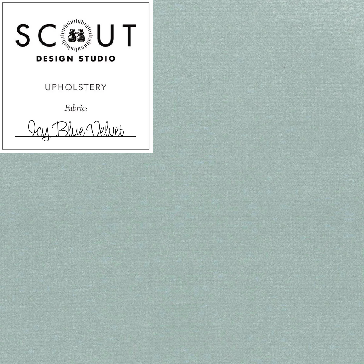 Icy Blue Fabric Sample - Scout Label