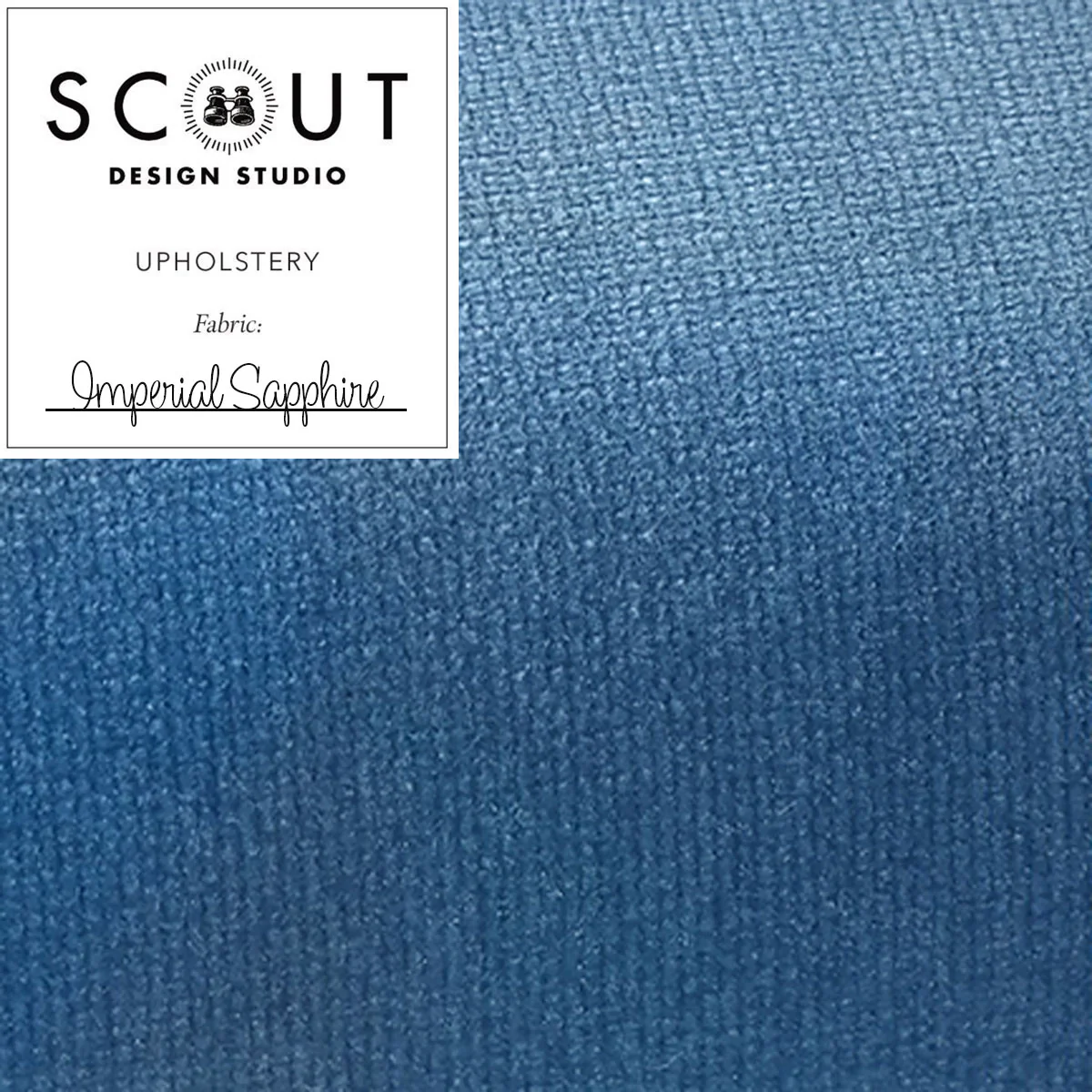Imperial Sapphire Velvet Fabric Sample