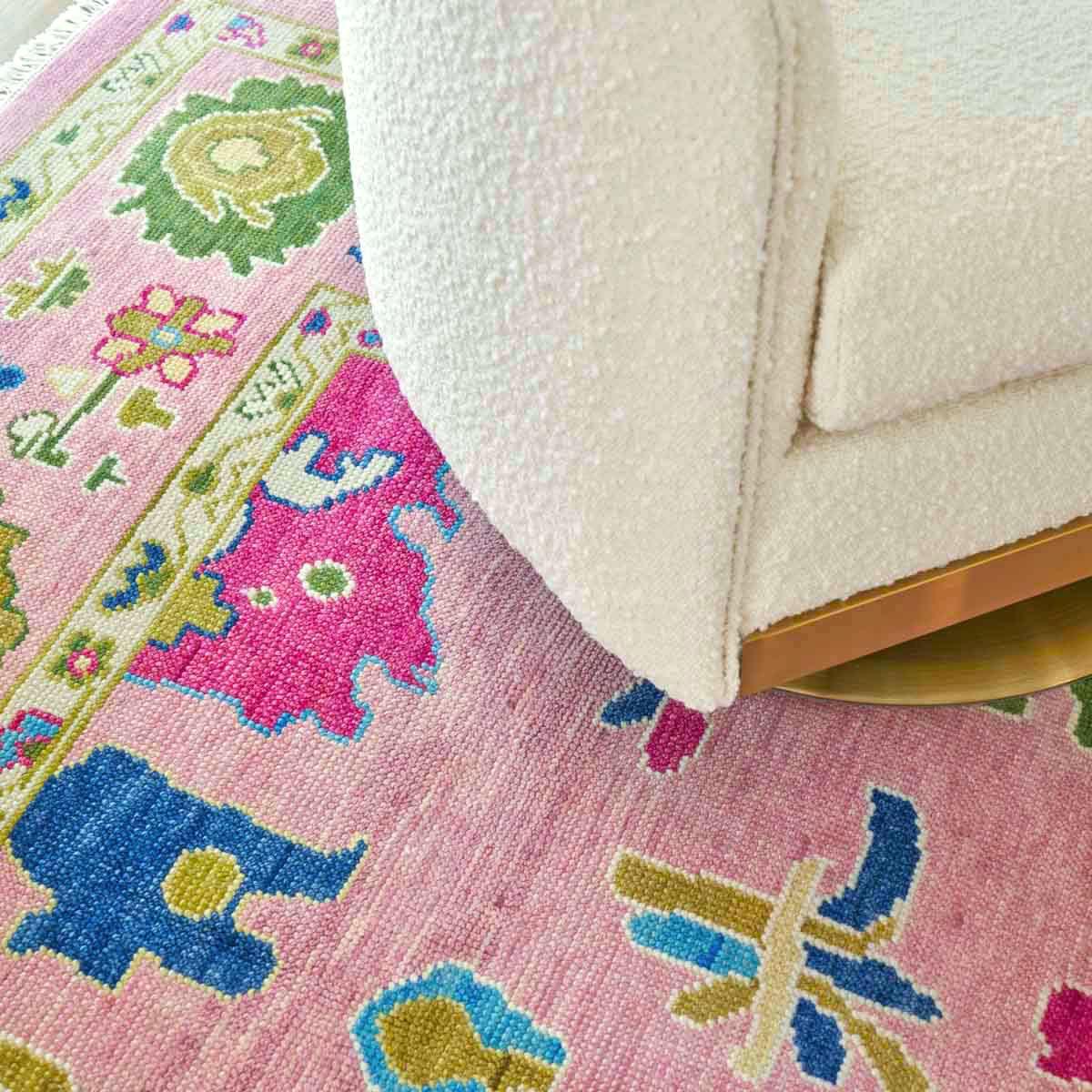 In Stock 8x10 The Lilly Turkish Knot Rug - Image 3
