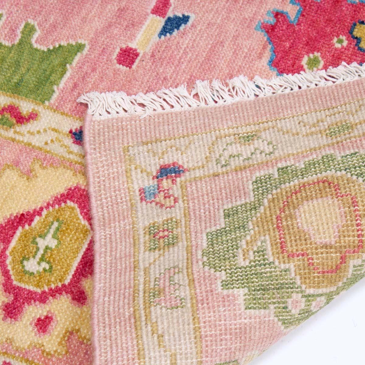 In Stock 8x10 The Lilly Turkish Knot Rug - Image 5