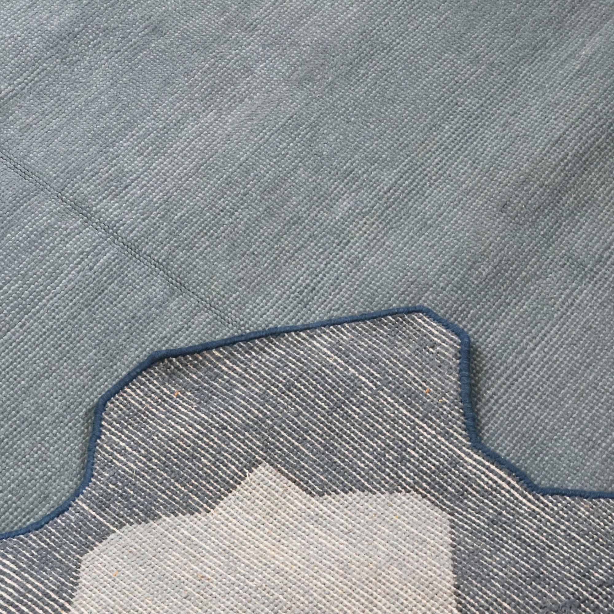 In Stock 9x12 Andrews Midnight Turkish Knot Rug - Image 5
