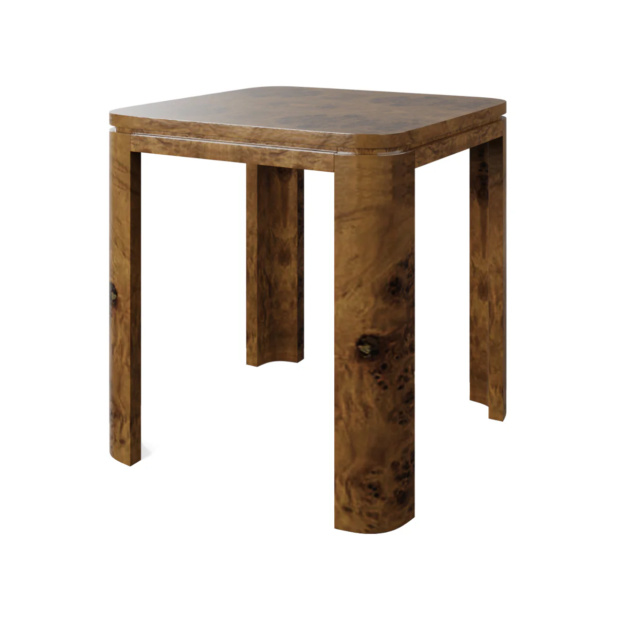 In Stock Ace Game Table 40" in Provincial Mappa Burl