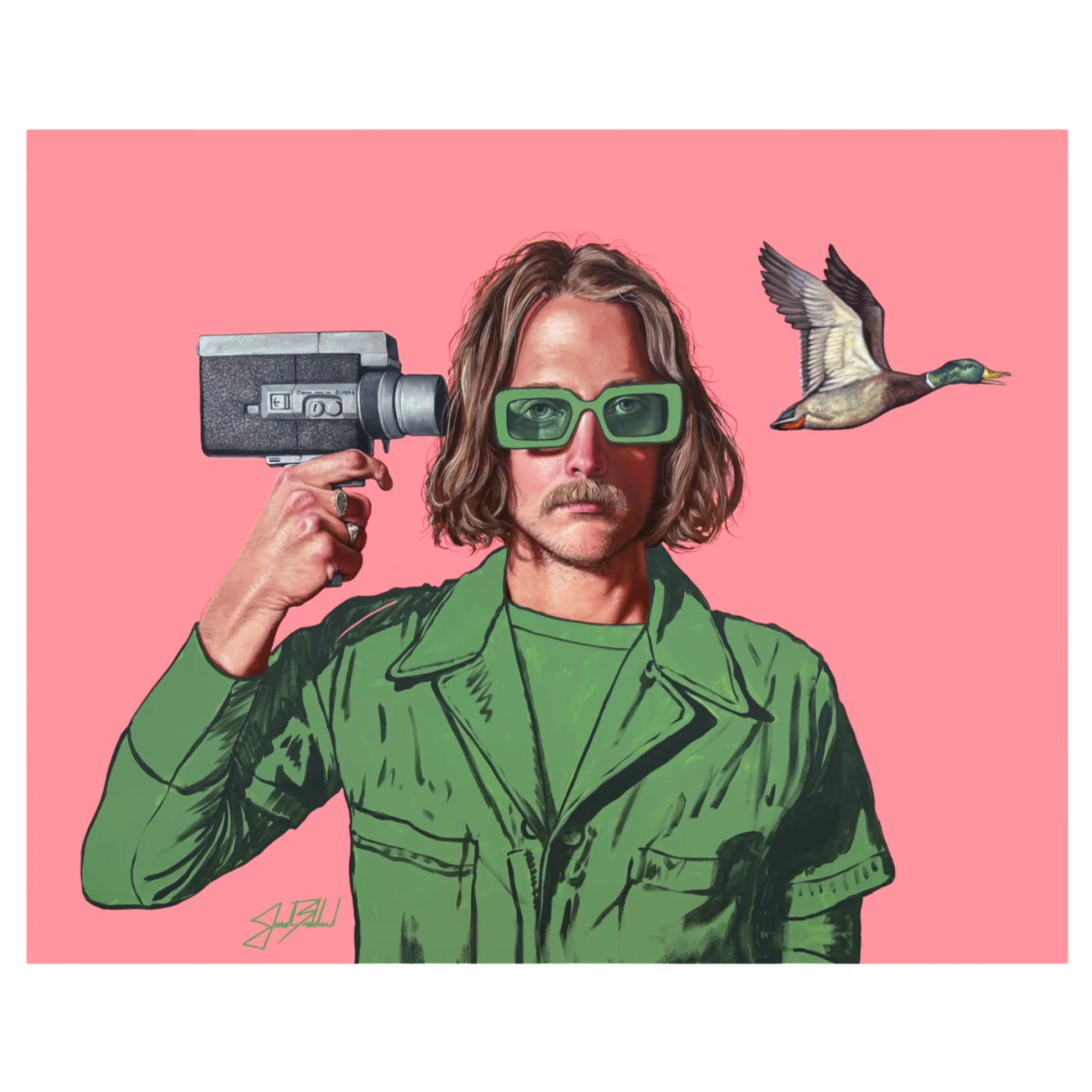 In Stock "El Pato" 30x40 by The Painted Ladies