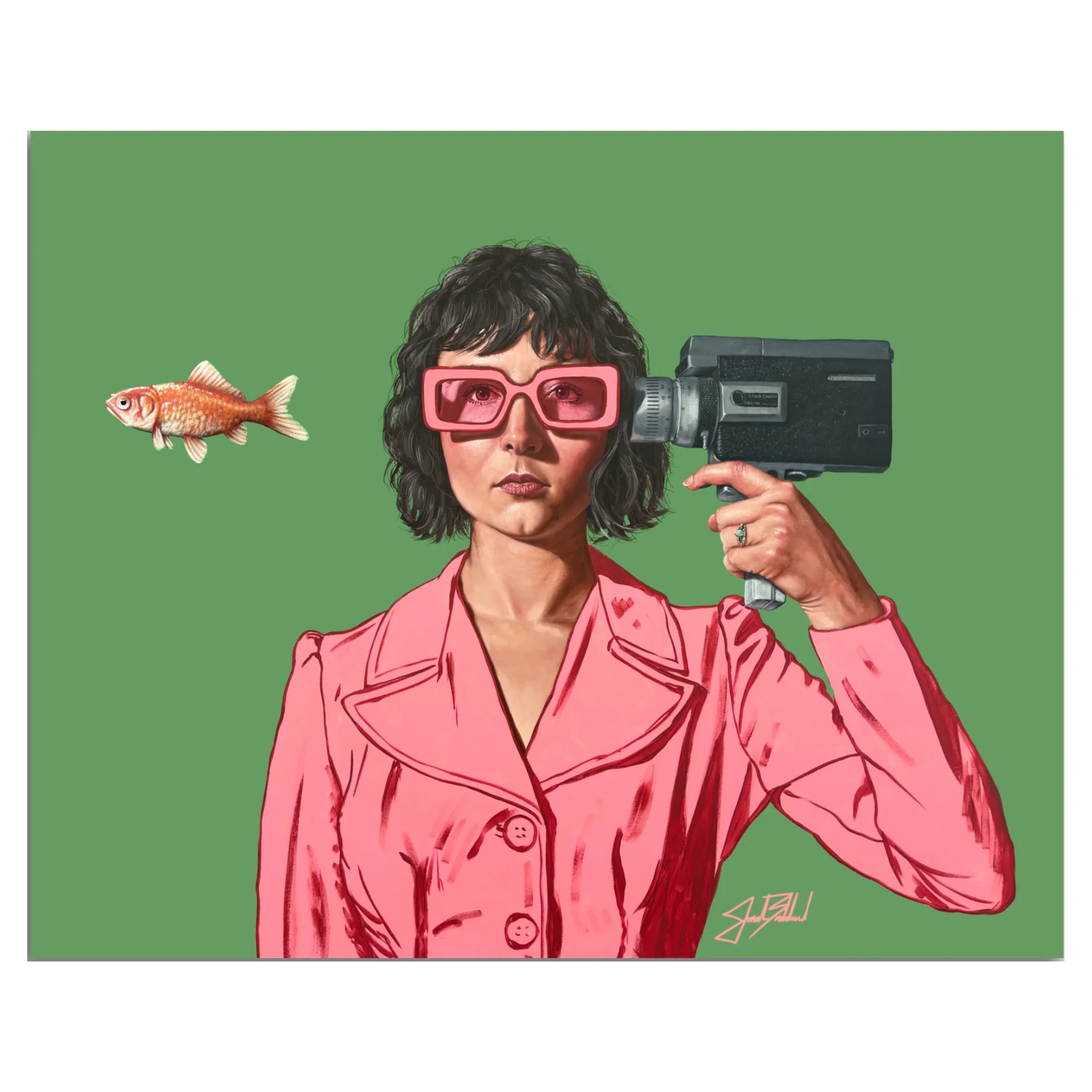 In Stock "El Pescado" 30x40 by The Painted Ladies
