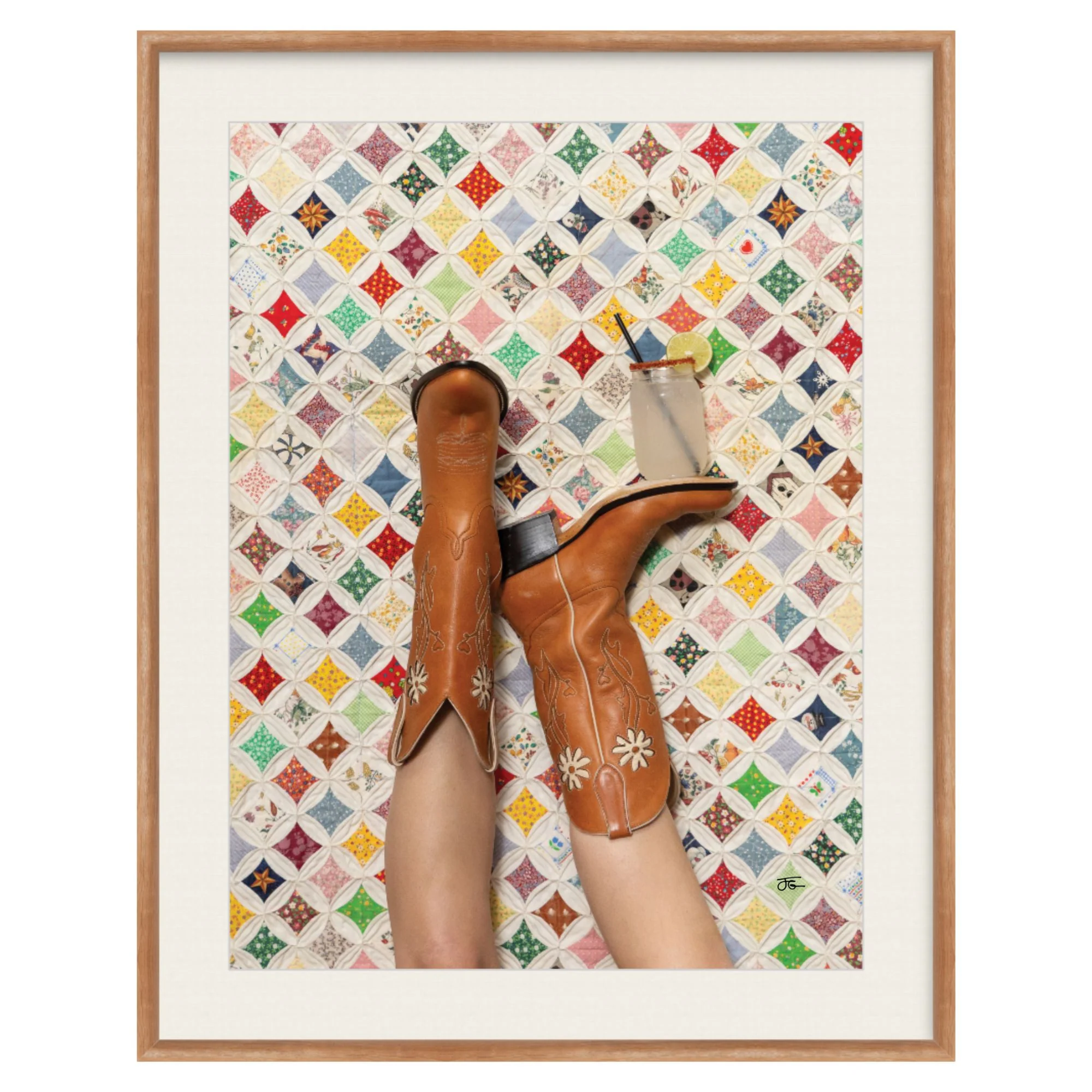 "Fraulein Boots & Shapeau Quilts" with Ranch Water by Jordan Geibel