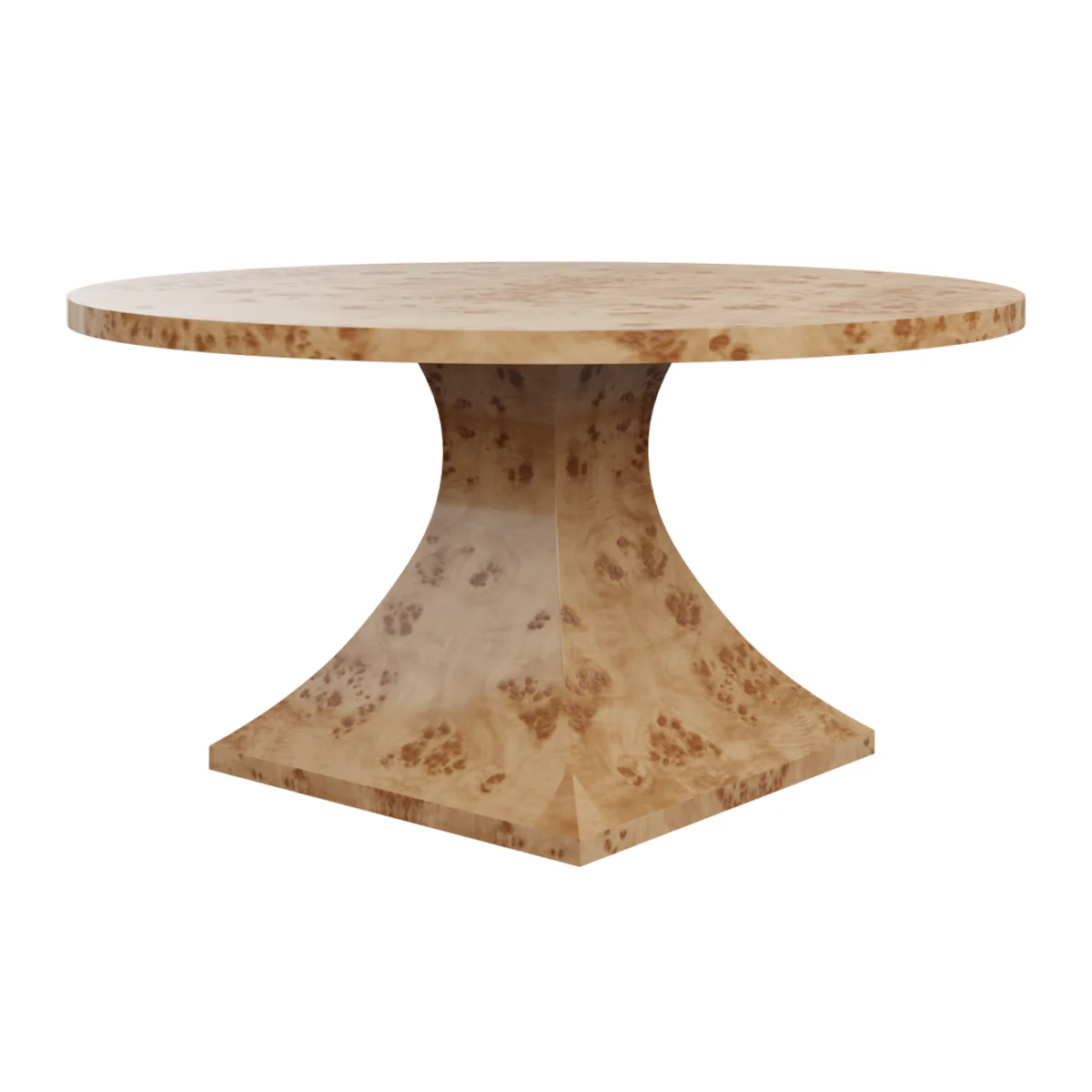 In Stock George Dining Table 60" in Golden Pecan Mappa - Image 2