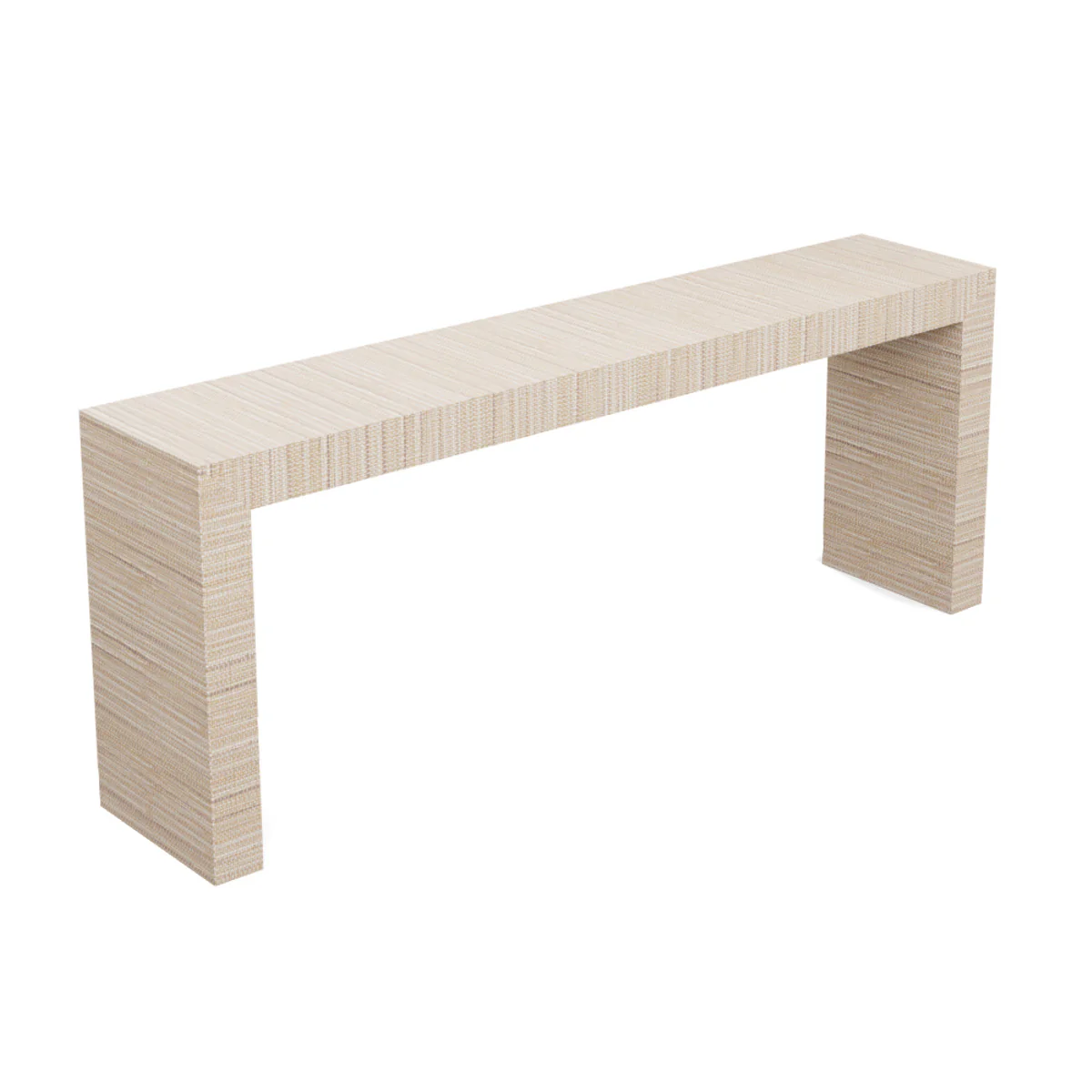In Stock Savannah Console 60" in Charlotte Grasscloth - Image 4