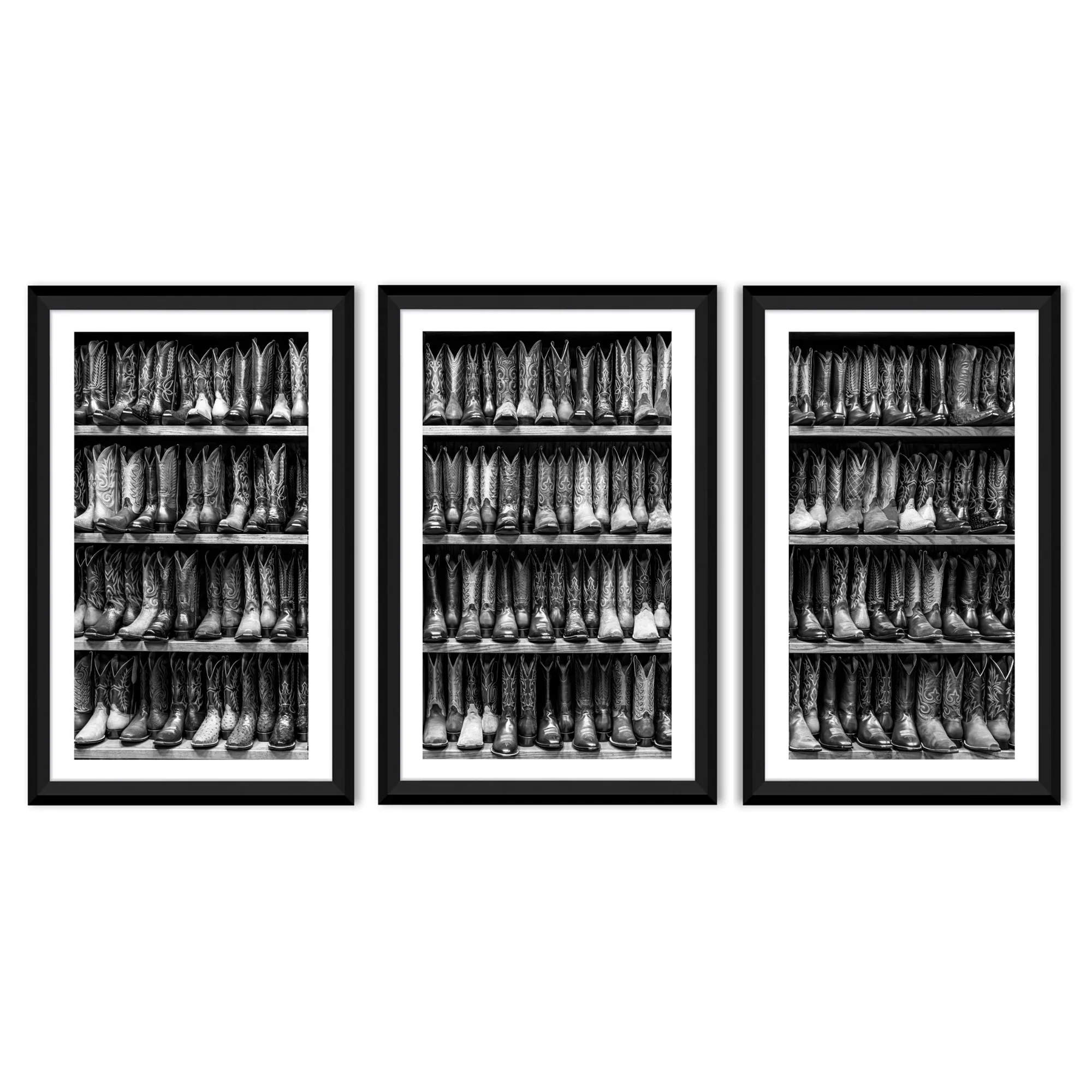 In Stock "Worldwide Steppers" 30x40 Triptych by Jarrod Oram