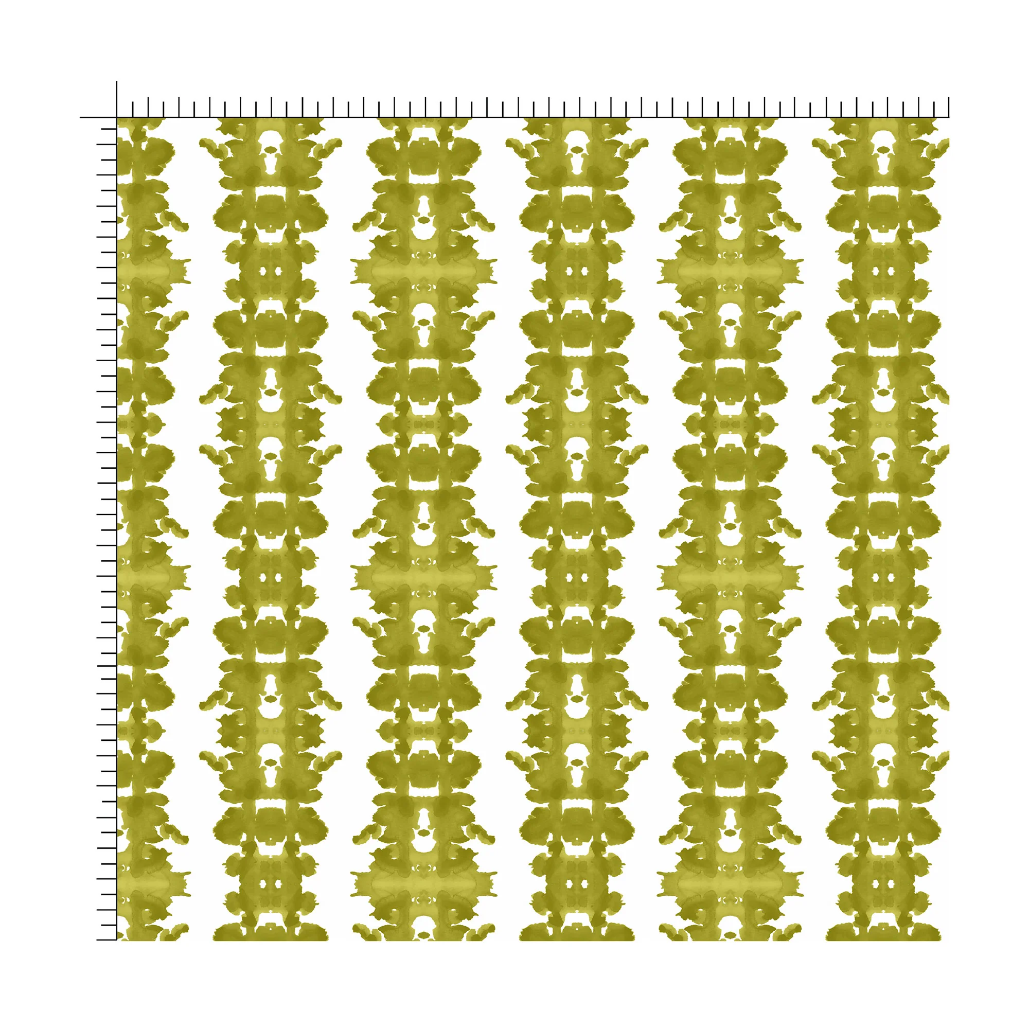 Inkblot in Chartreuse Fabric - Image 2