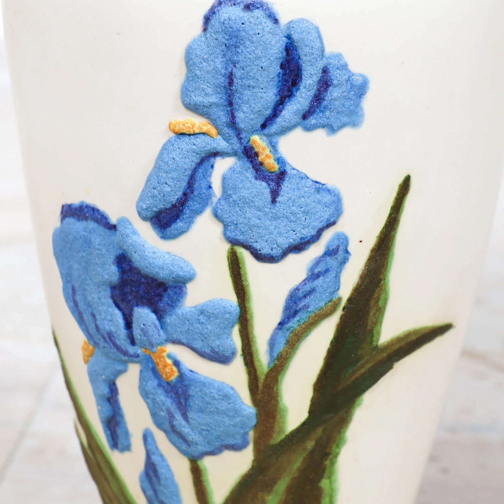Ivory Ginger Jar with Blue Flower - Image 5