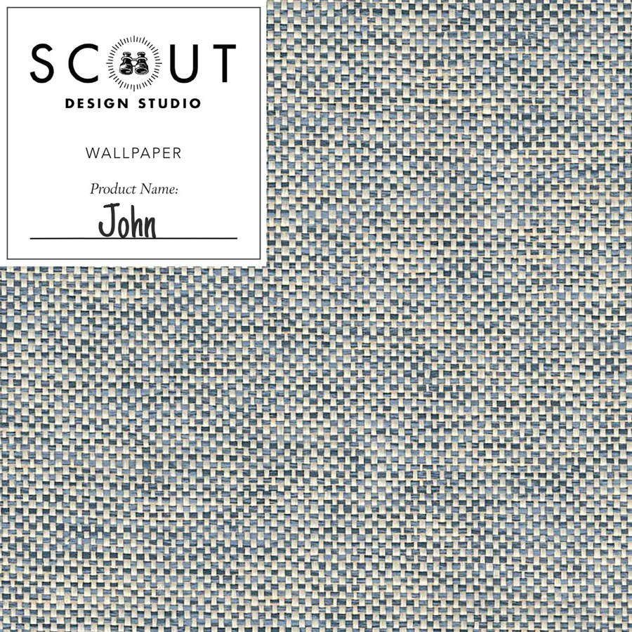 John Paper Weave Grasscloth Sample