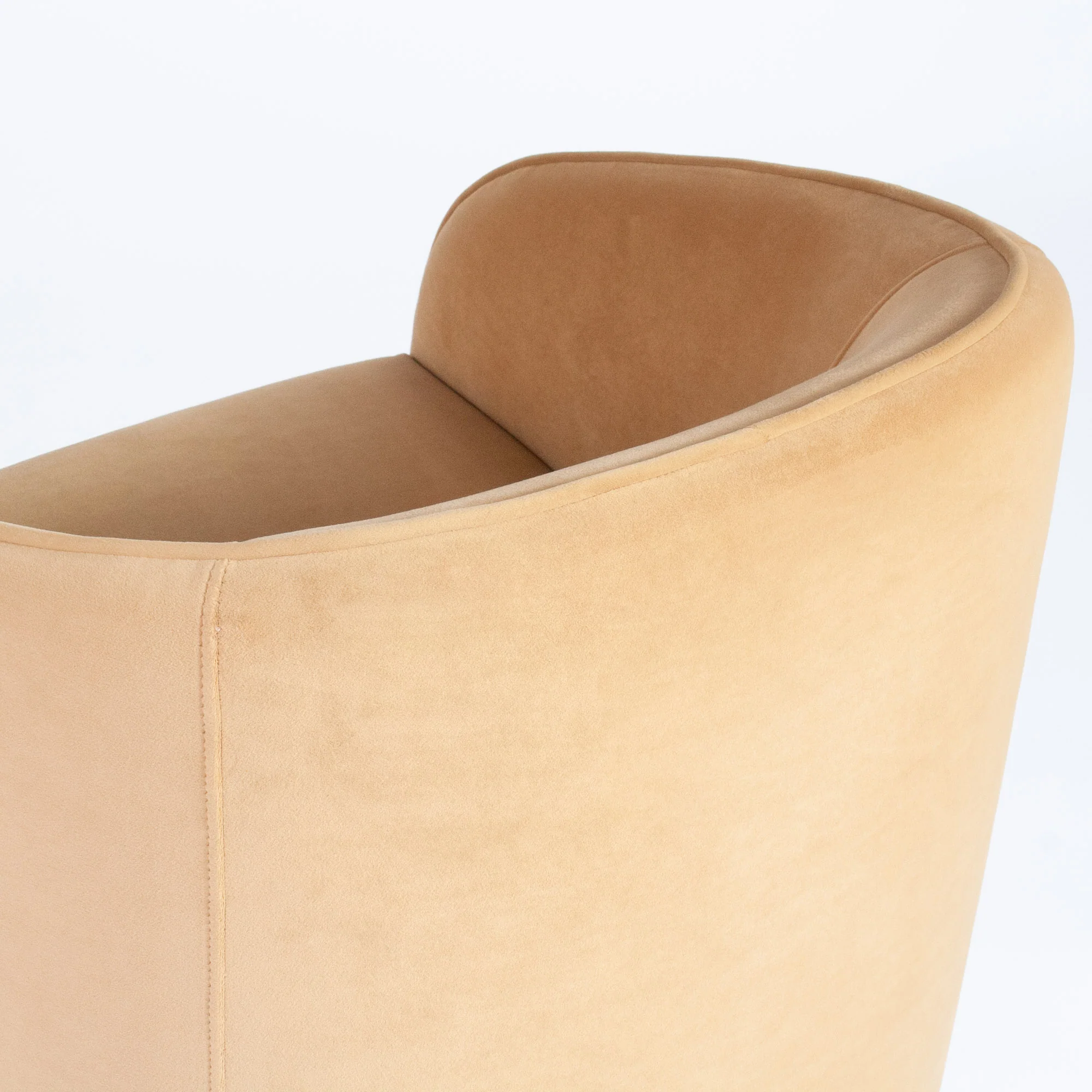 Knox Chair In Caramel Velvet - Image 5