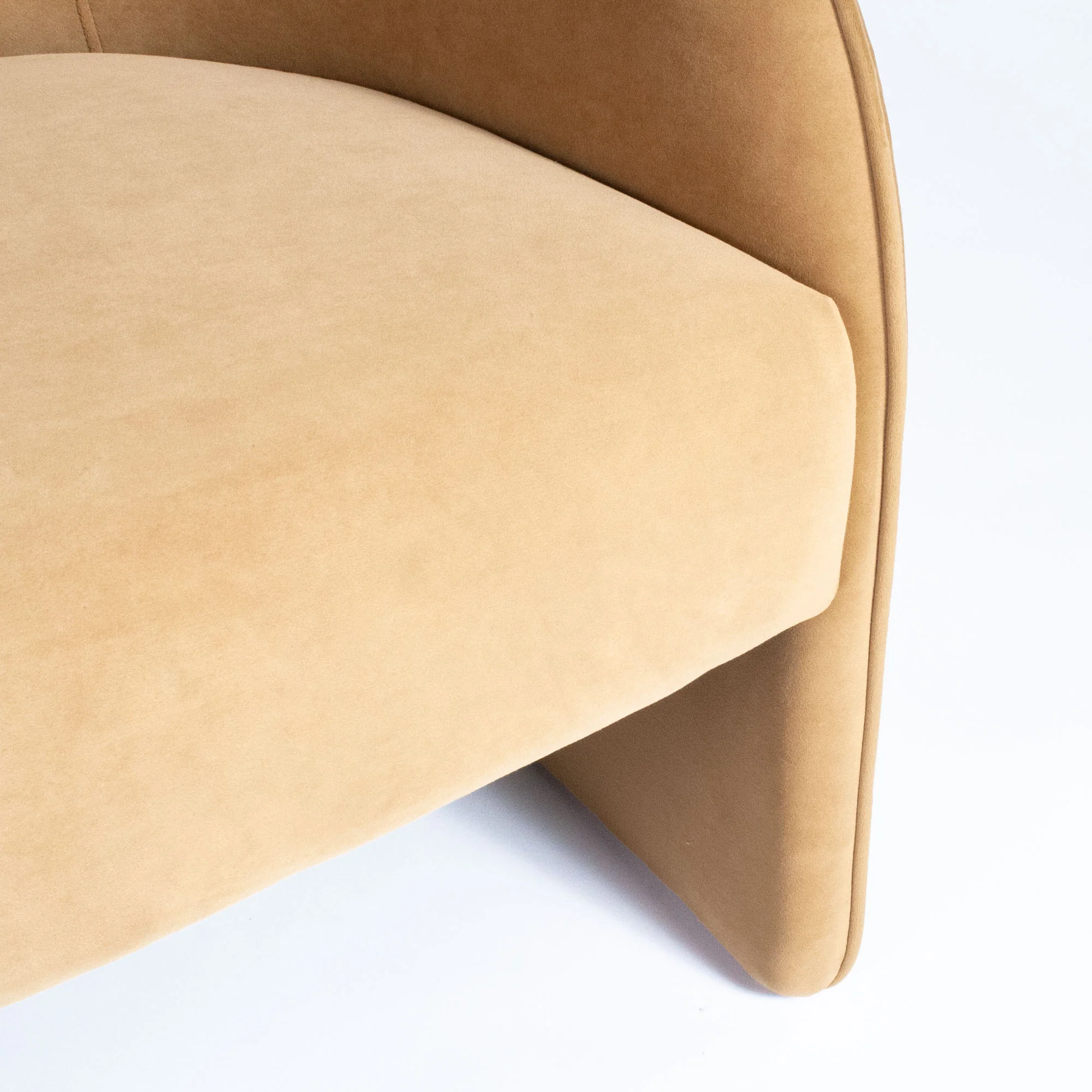 Knox Chair In Caramel Velvet - Image 7