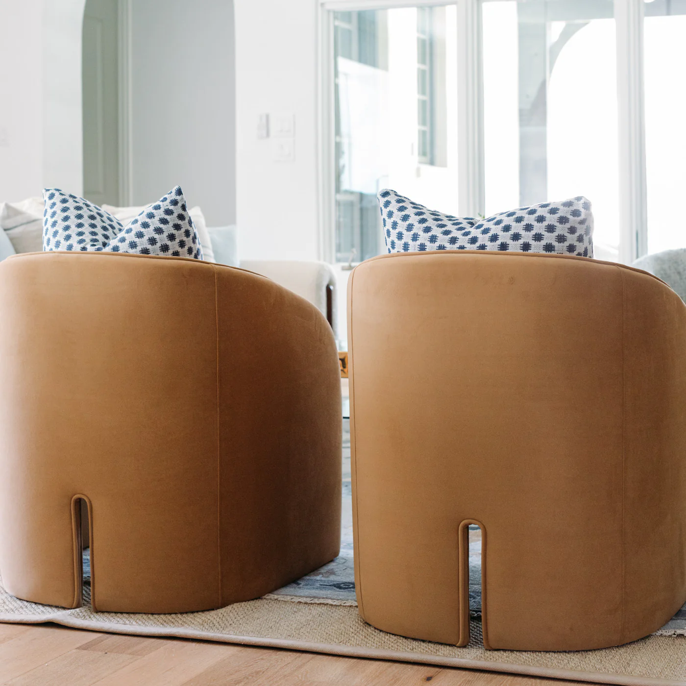Knox Chair In Caramel Velvet - Image 9