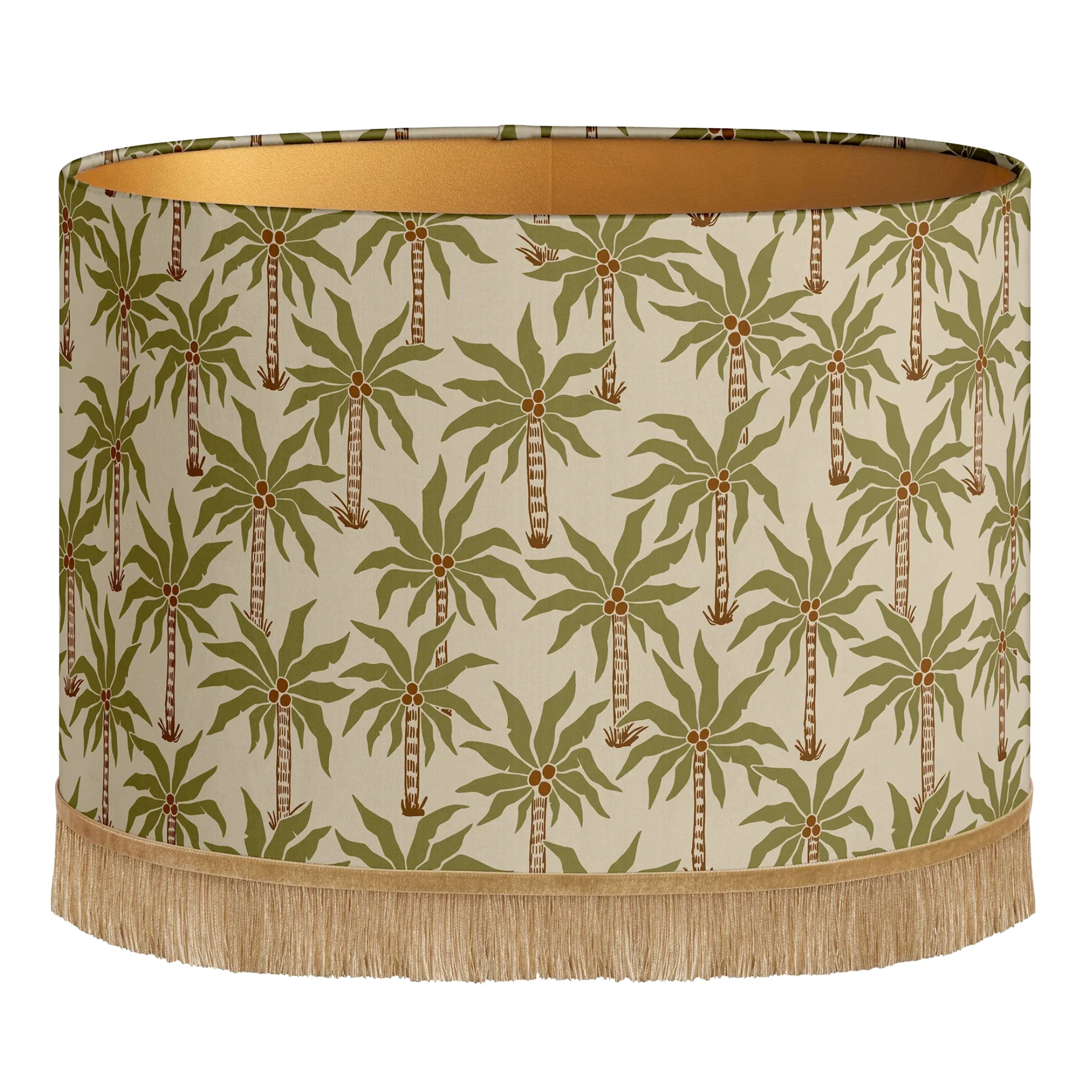 Lampshade Laura Fern & Ecru - Oval L