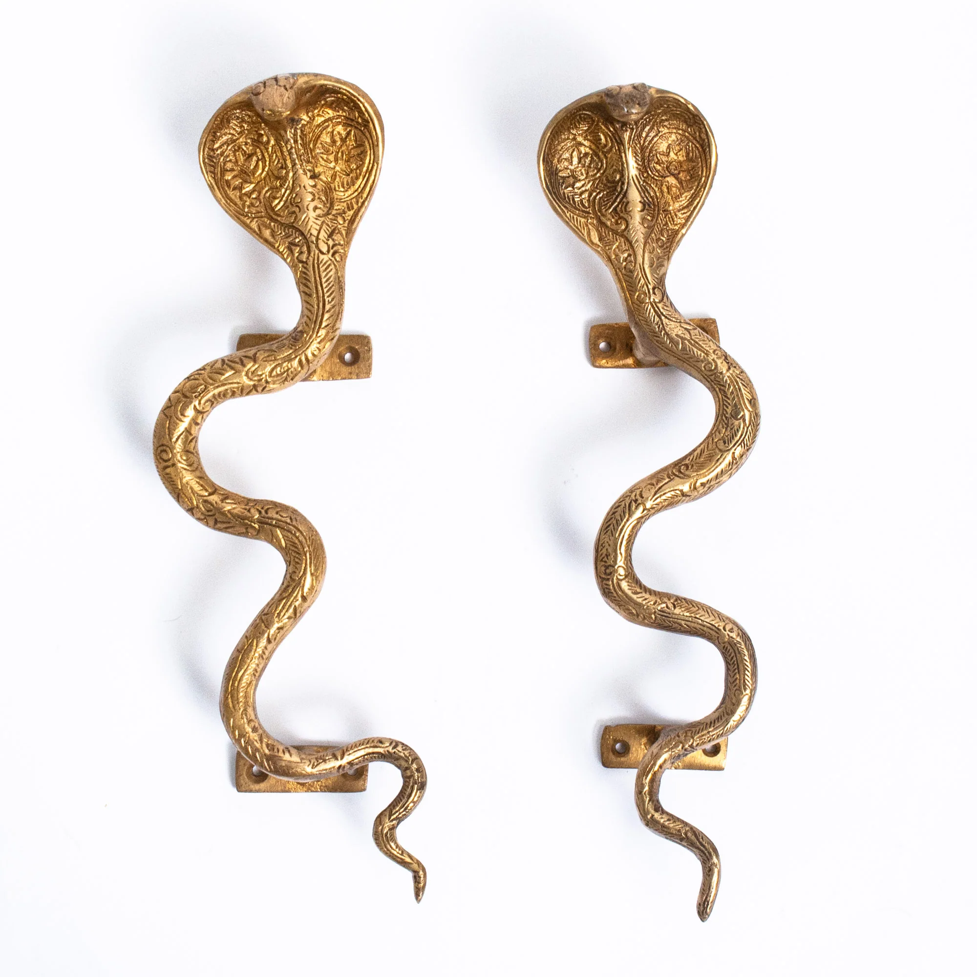 Large Architectural Bronze Cobra Hardware Right - Image 3