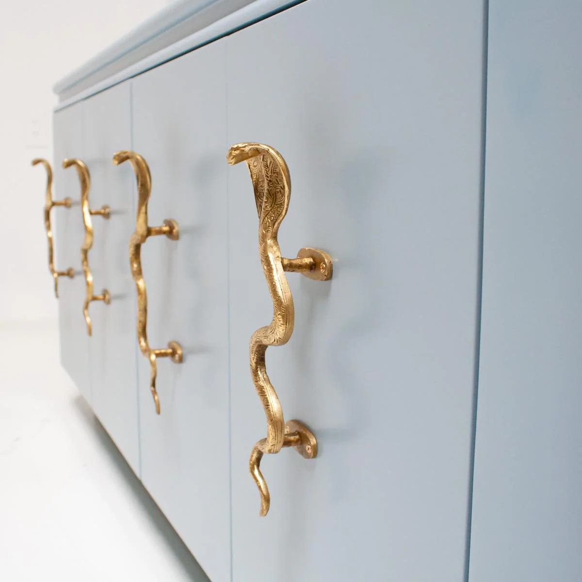 Large Architectural Bronze Cobra Hardware Right - Image 5