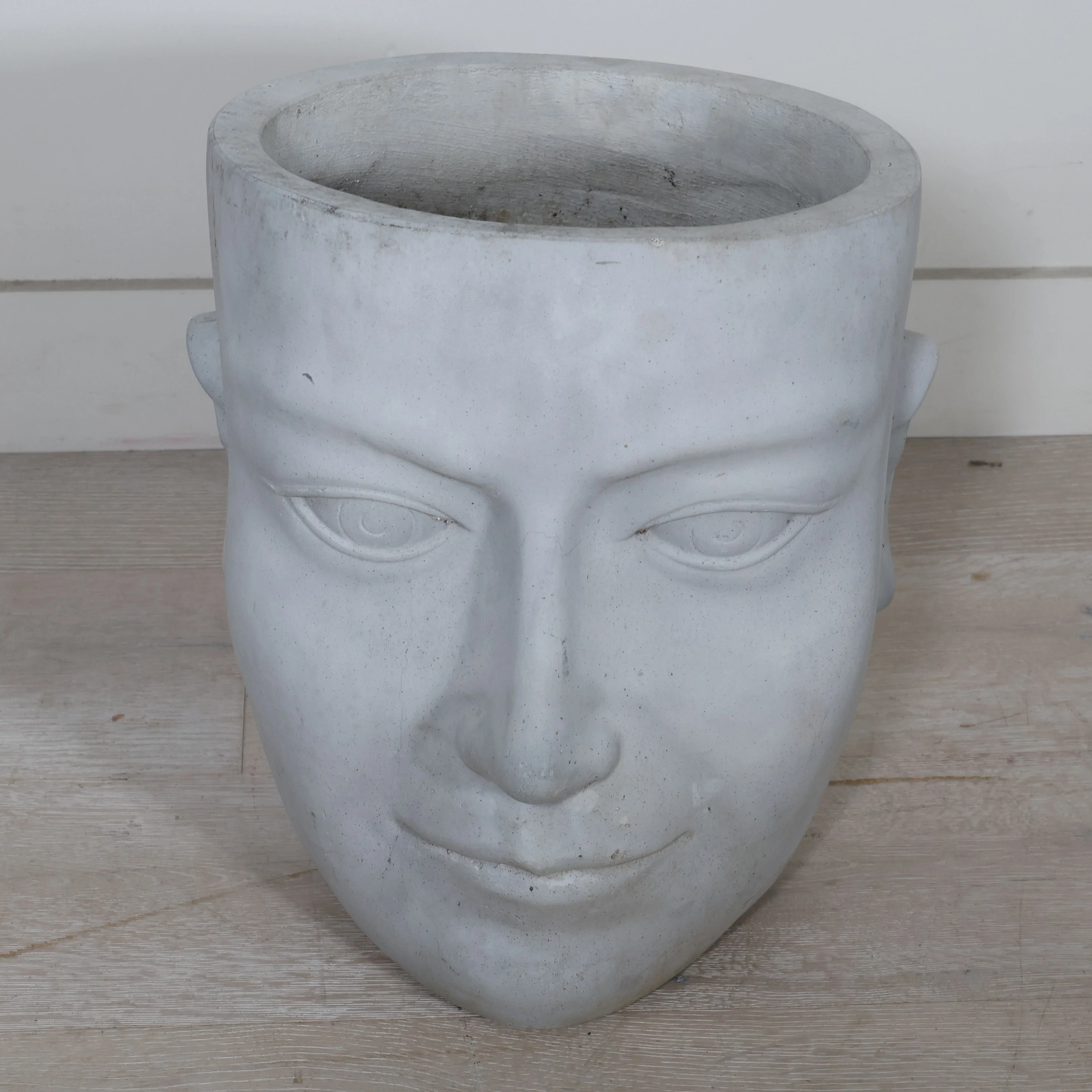Large Concrete Face Planter - Image 2