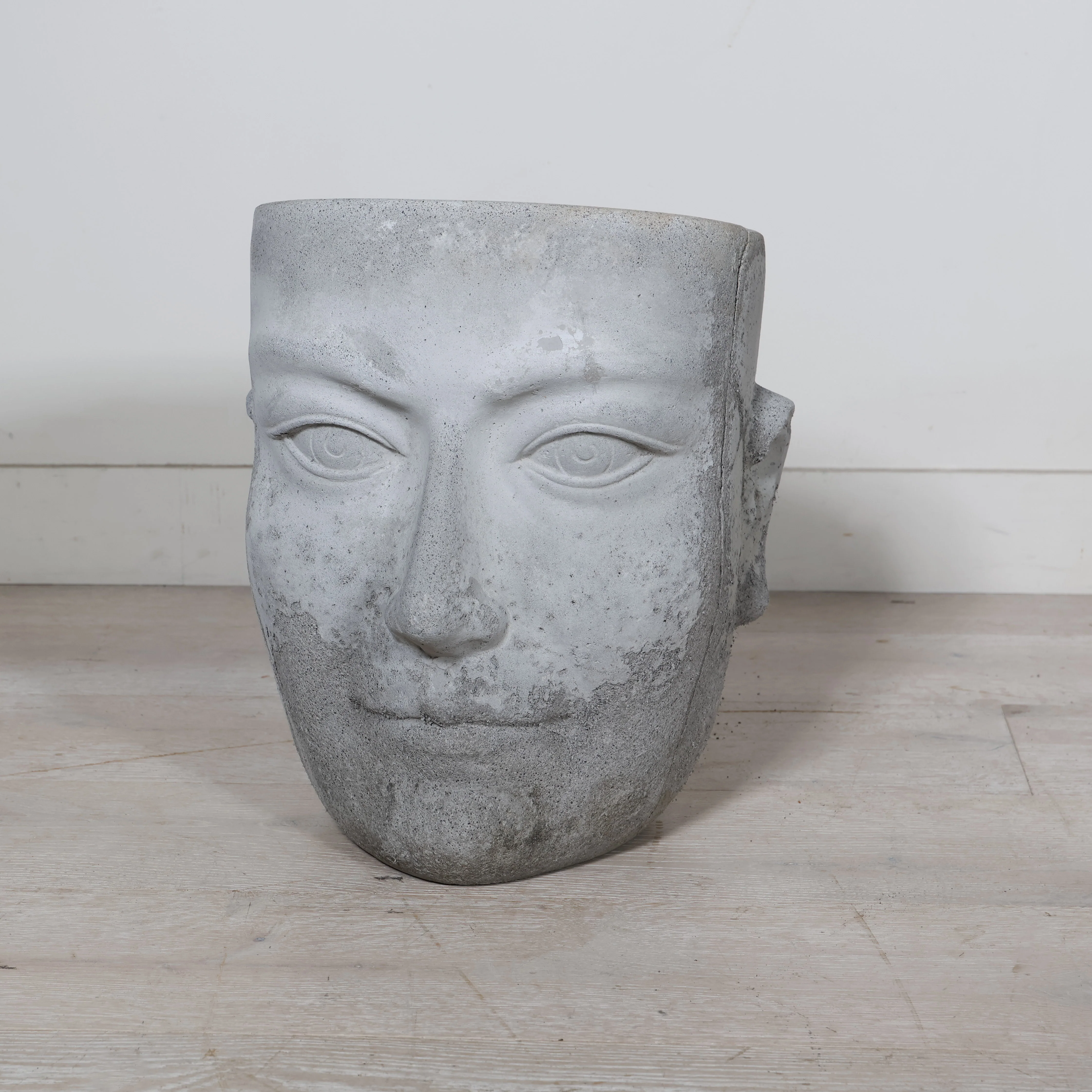 Large Concrete Face Planter - Image 3