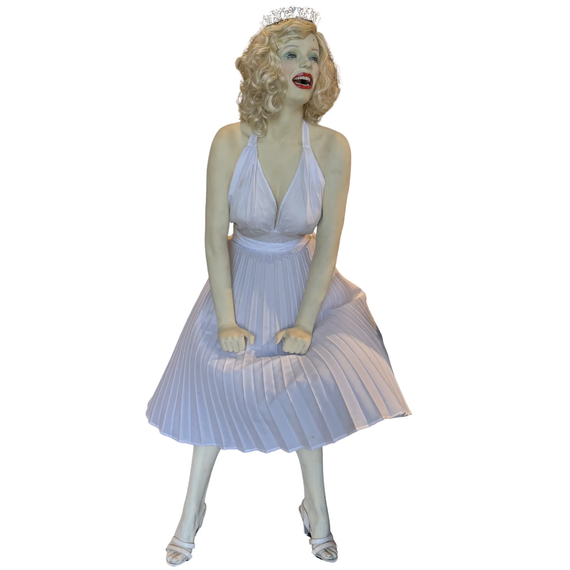 Marilyn Monroe Life Sized Statue with Fan