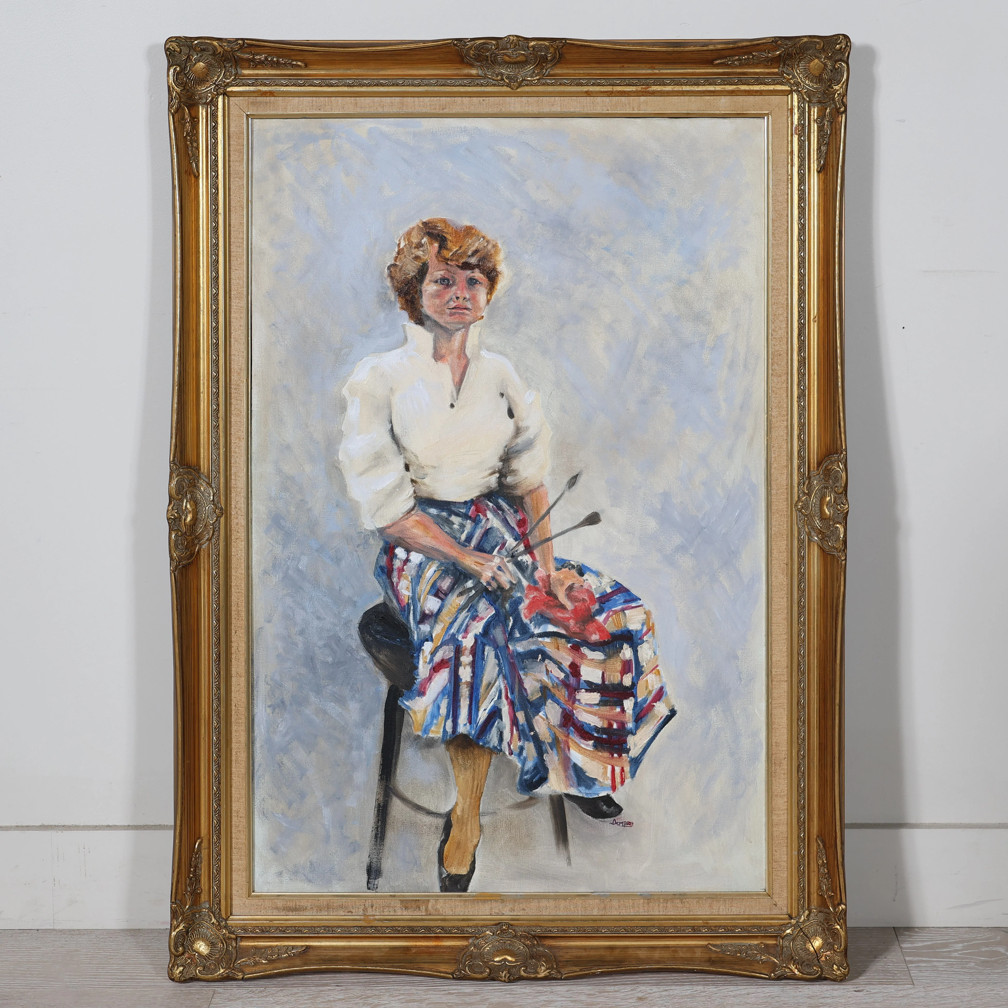 Large Portrait of Francine the Painter - Image 2