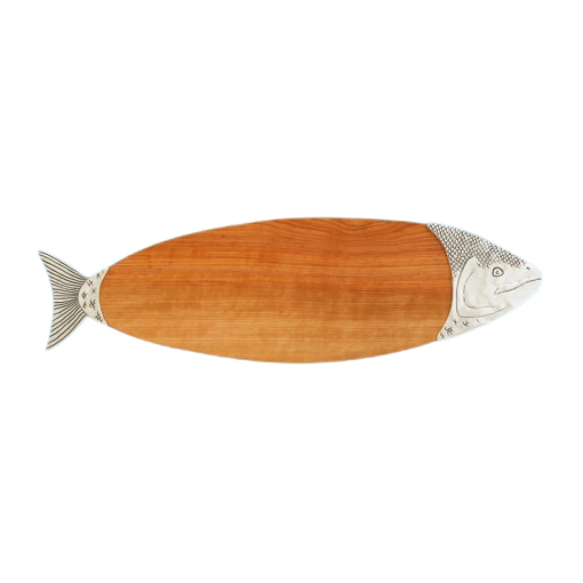 Large Salmon Cutting Board