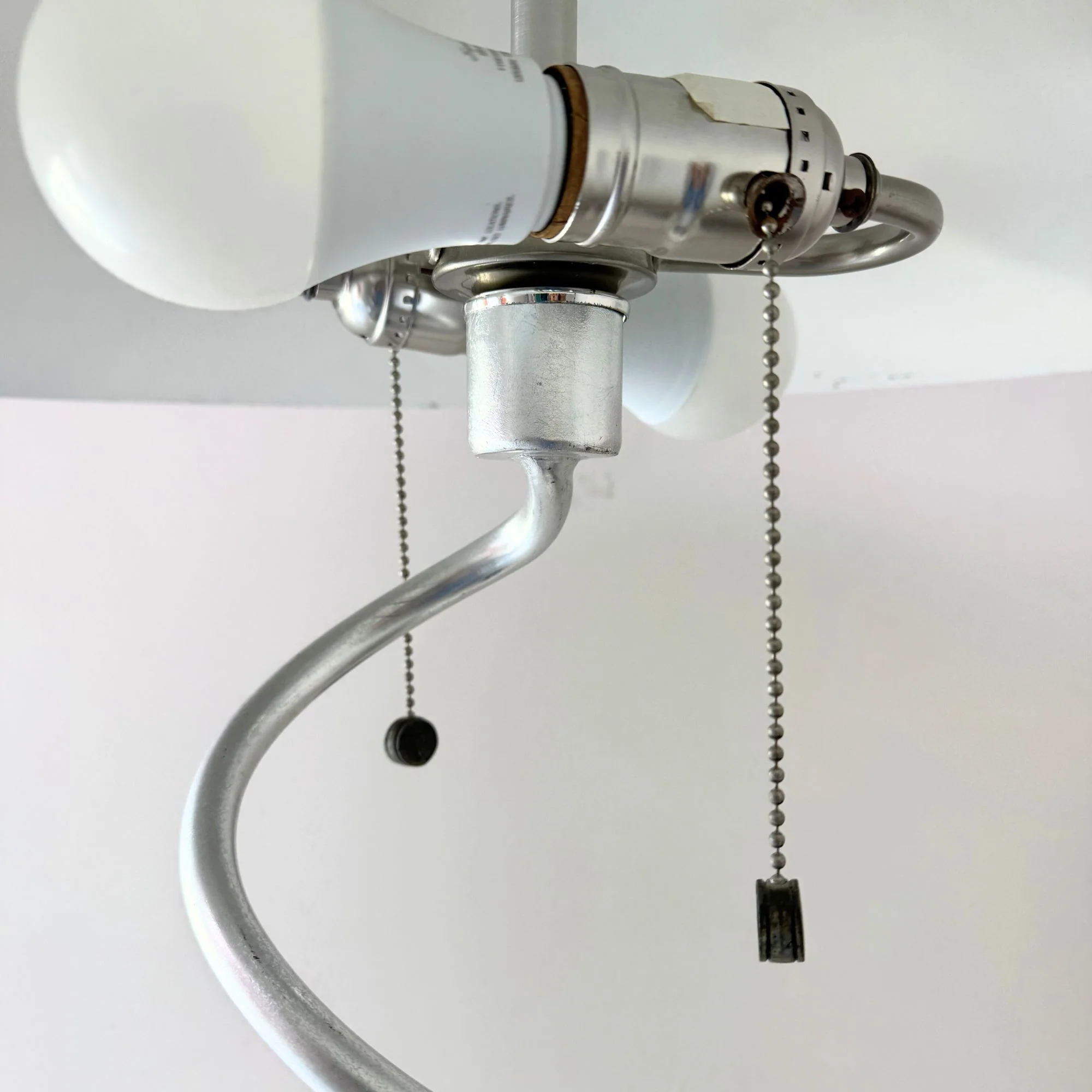 Pair of Post Modern Lamps with Metal Shades - Image 4