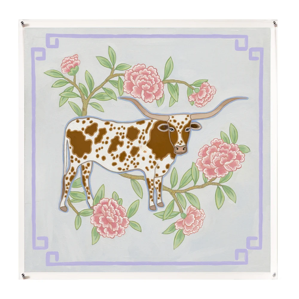 Le Moo on Silk - Lavender