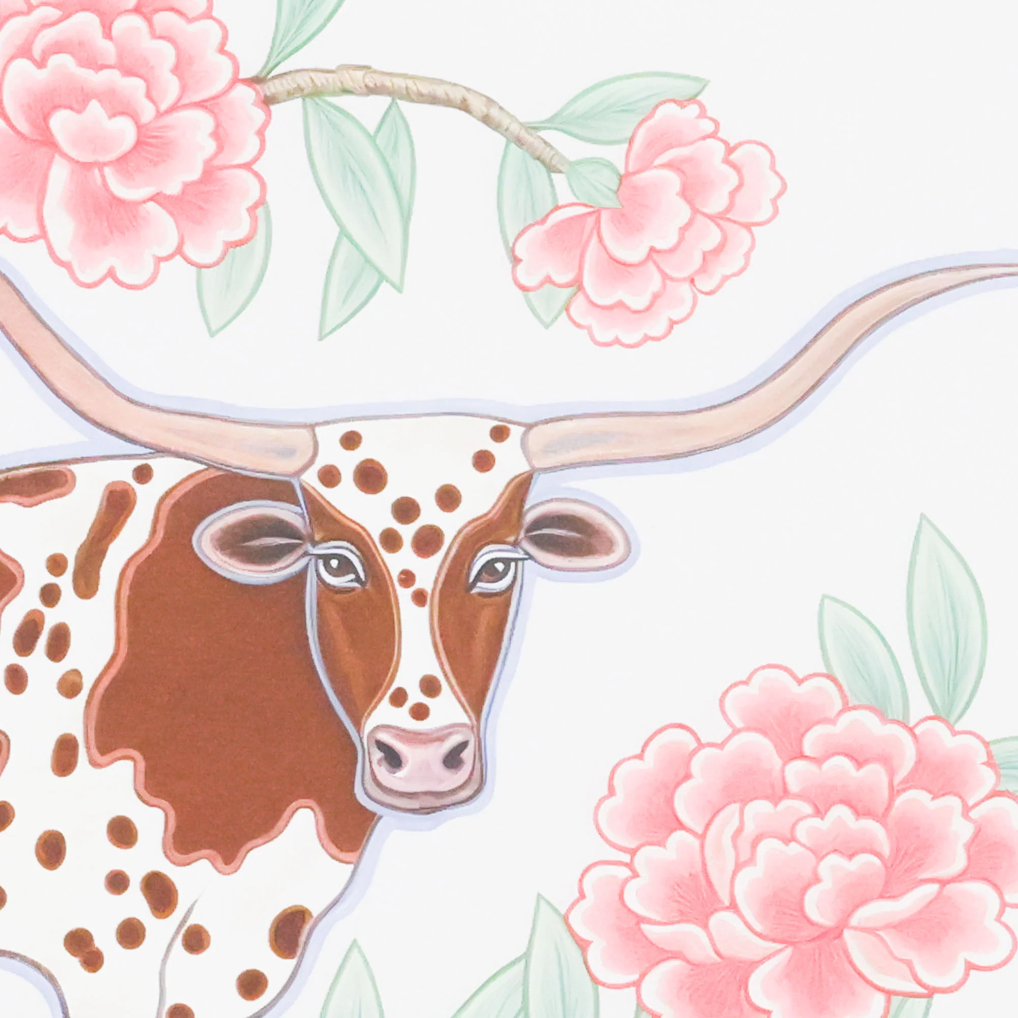 Le Moo on Silk - Lavender - Image 3