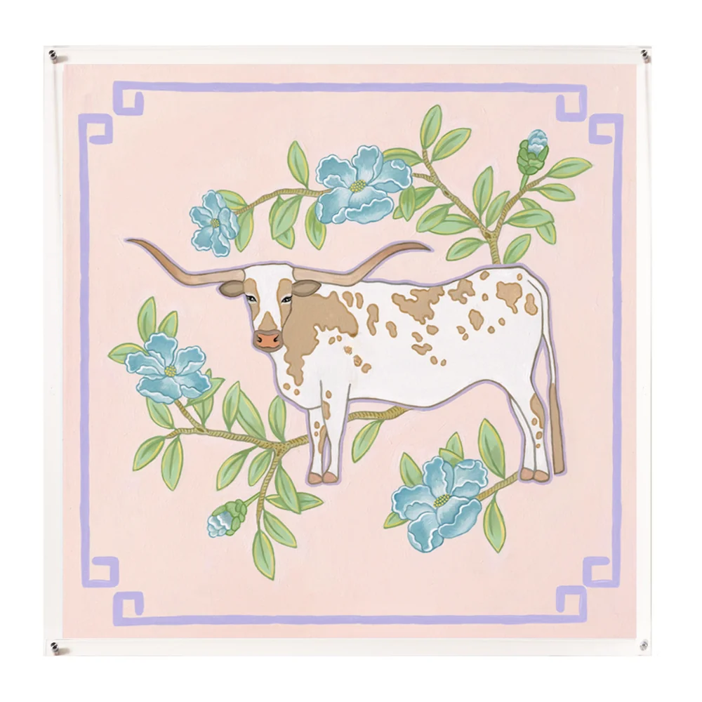 Le Moo on Silk - Peach