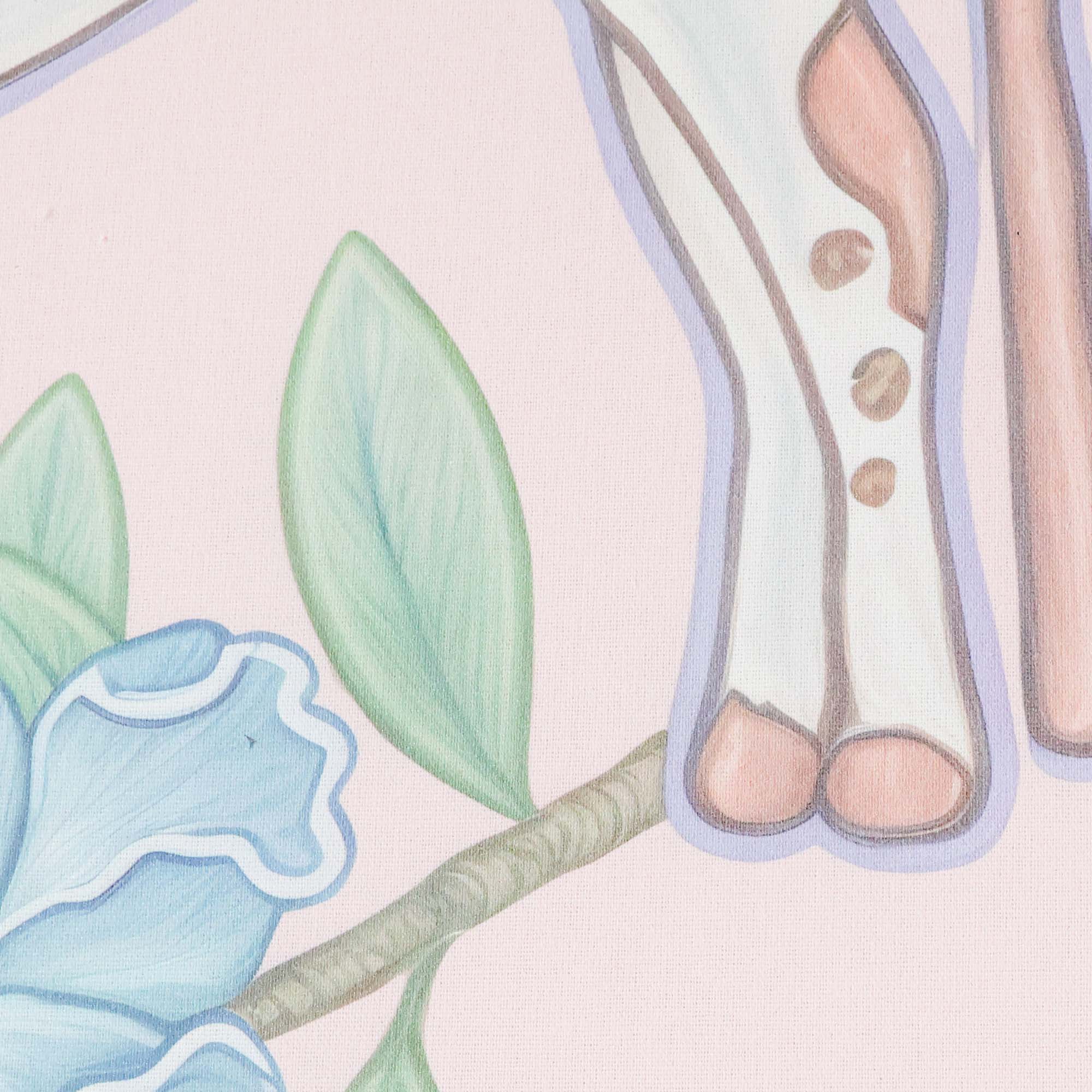 Le Moo on Silk - Peach - Image 4