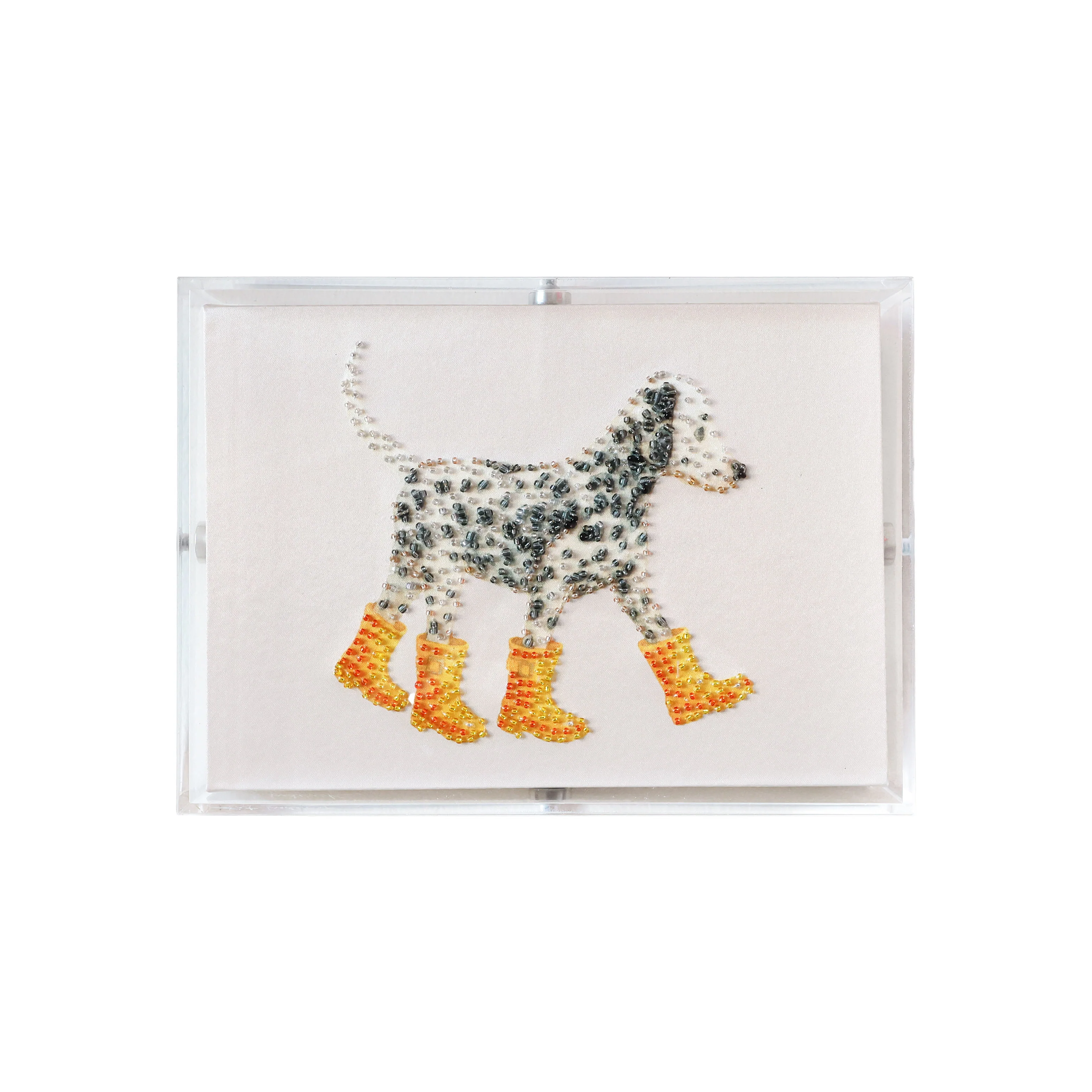 Le Petite Chien - Dalmatian with Yellow Boots